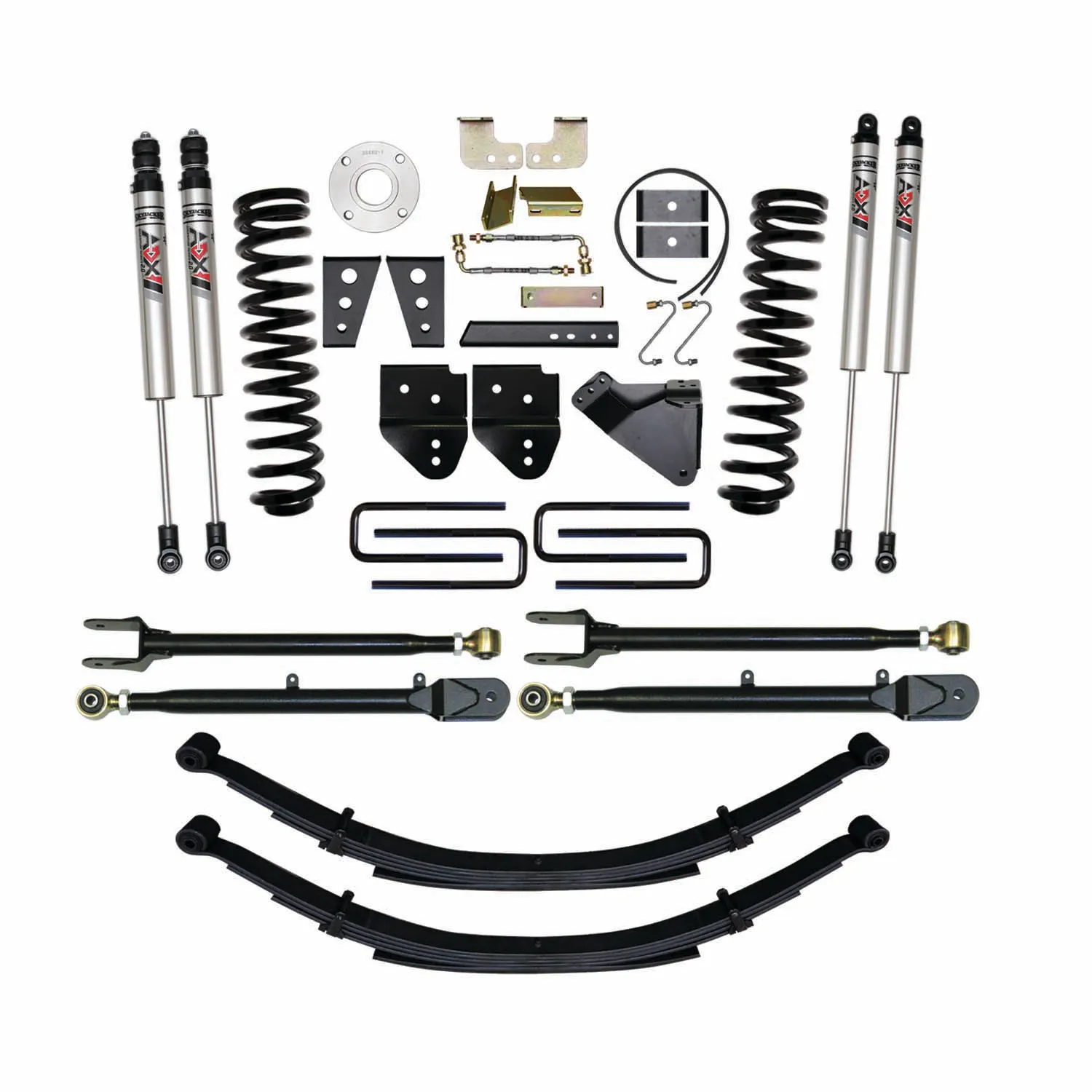 Skyjacker 8.5 in. Suspension Lift Kit With ADX M2.0 Aluminum Monotube Shocks.