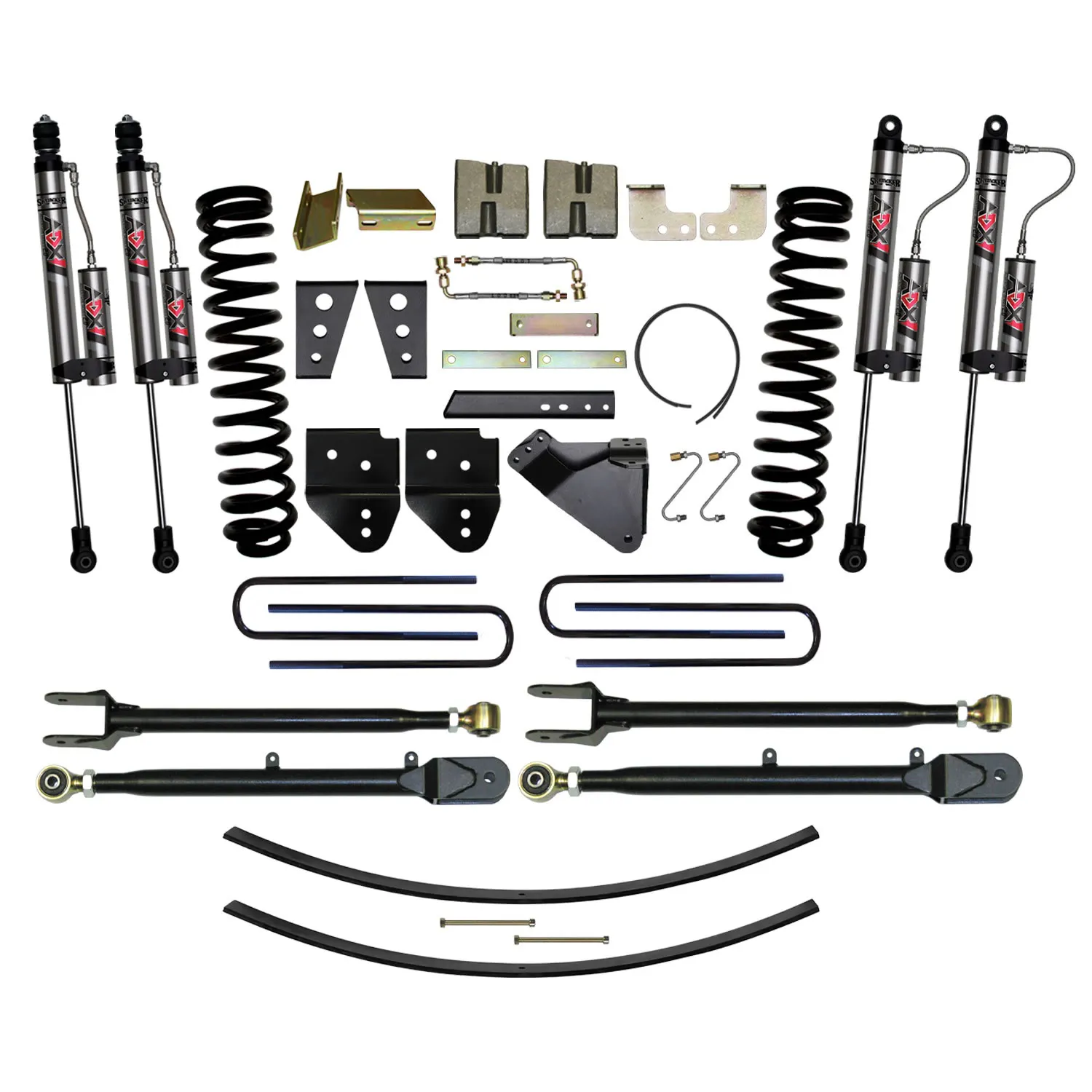 Skyjacker 8.5 in. Suspension Lift Kit With ADX 2.0 Remote Reservoir Monotube Shocks.