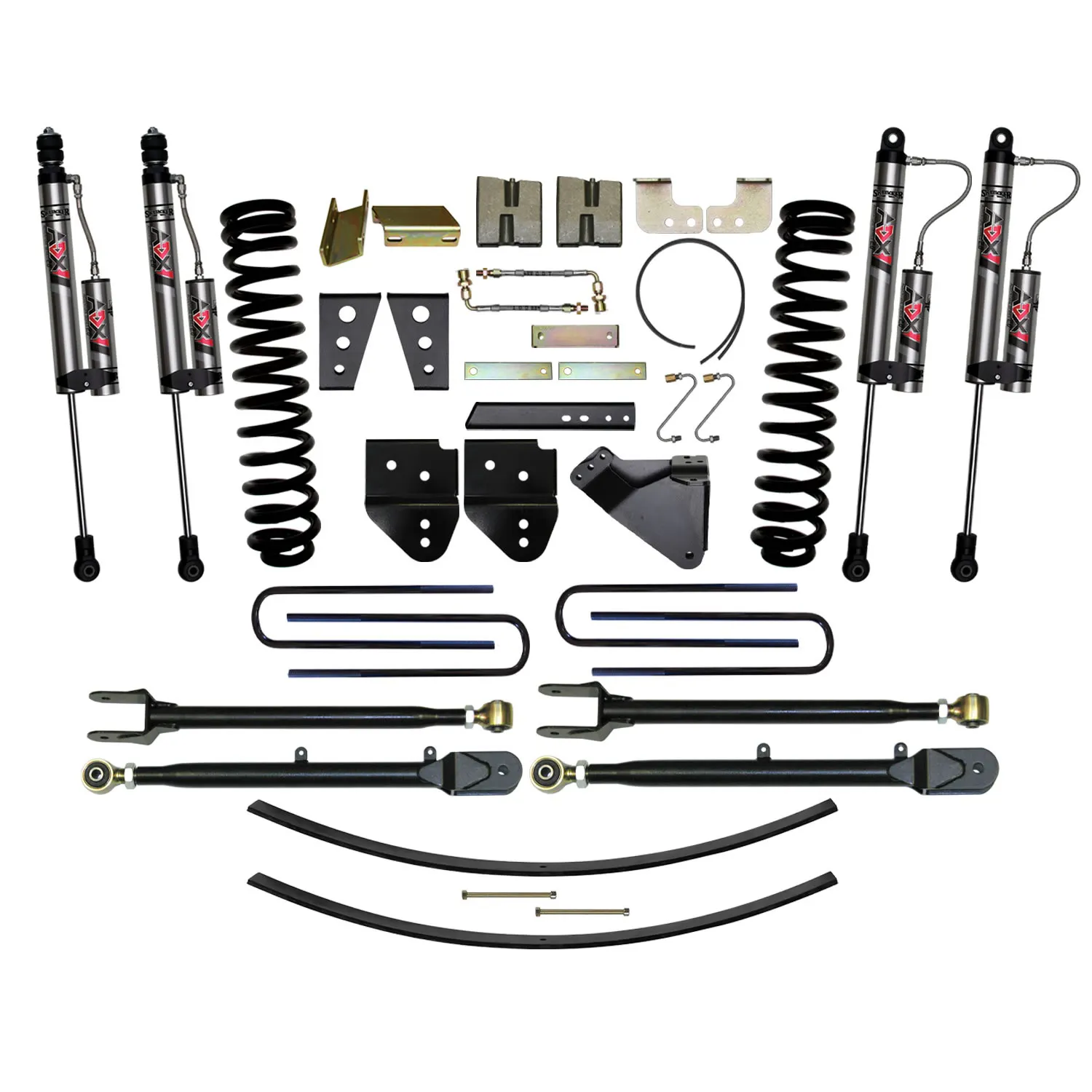 Skyjacker 8.5 in. Suspension Lift Kit With ADX 2.0 Remote Reservoir Monotube Shocks.