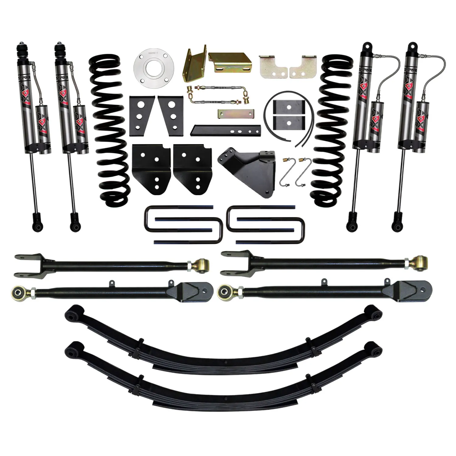 Skyjacker 8.5 in. Suspension Lift System With ADX 2.0 Remote Reservoir Monotube Shocks.