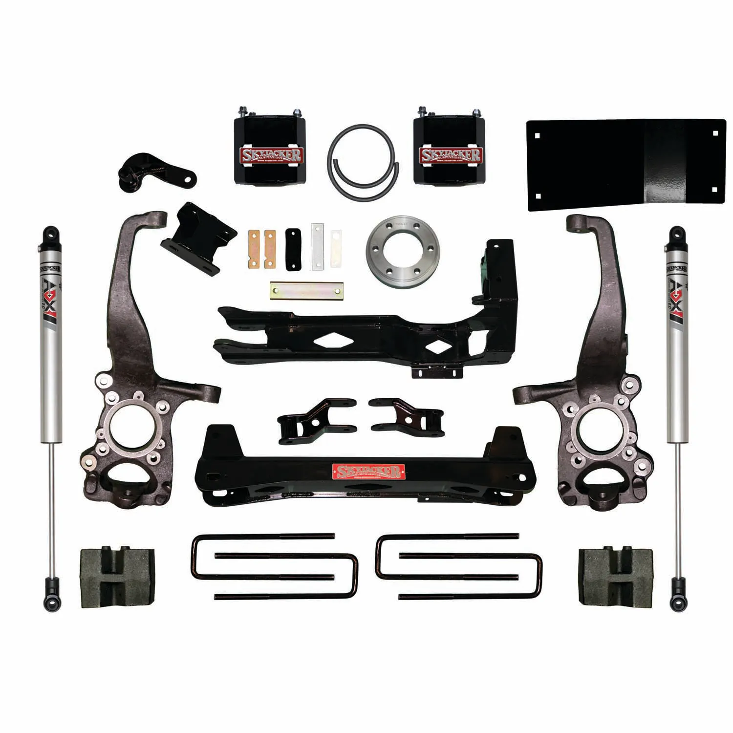 Skyjacker 6 in. Suspension Lift Kit With ADX M2.0 Aluminum Monotube Shocks.
