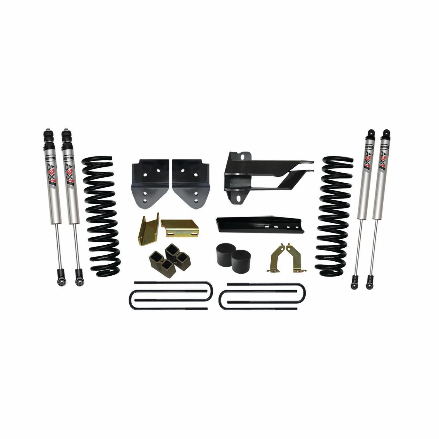 Skyjacker 4 in. Suspension Lift Kit With ADX M2.0 Aluminum Monotube Shocks.