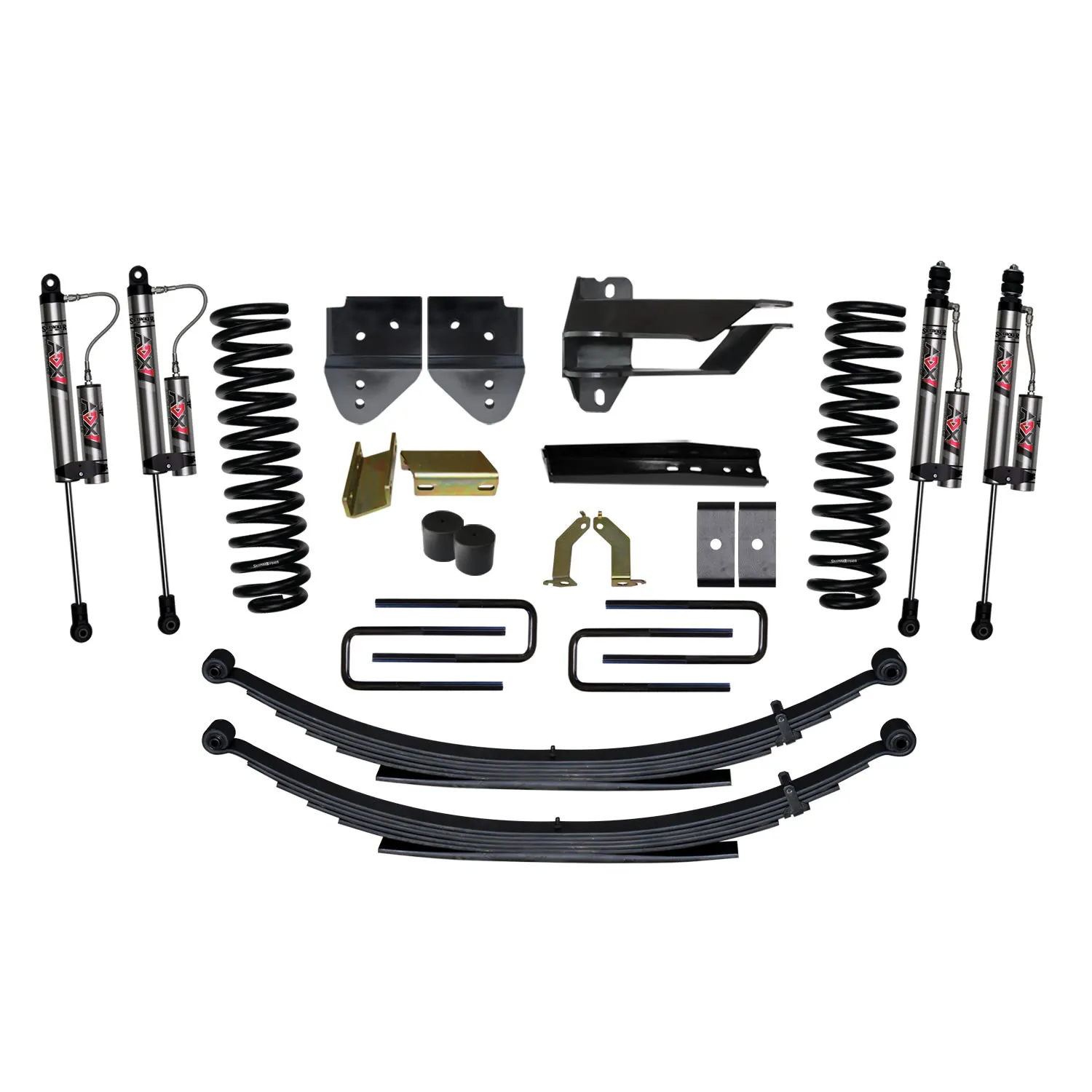 Skyjacker 4 in. Suspension Lift System With ADX 2.0 Remote Reservoir Monotube Shocks.