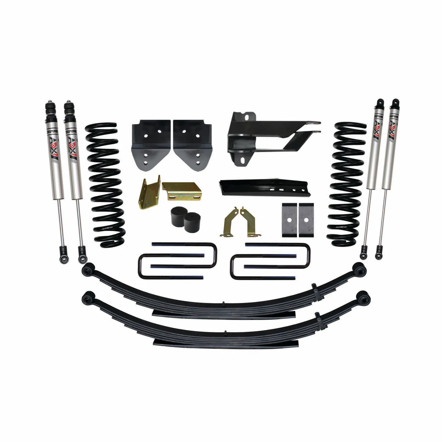 Skyjacker 4 in. Suspension Lift Kit With ADX M2.0 Aluminum Monotube Shocks.