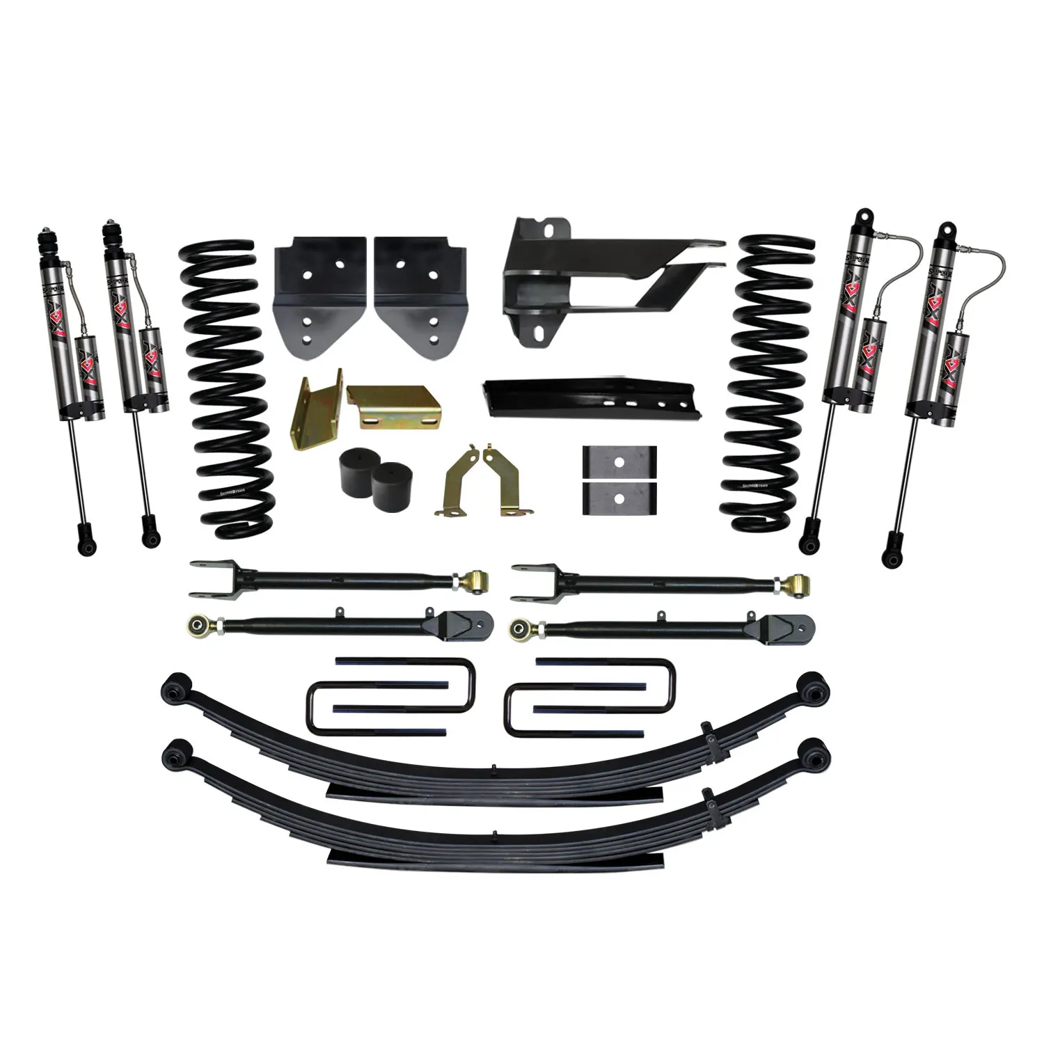 Skyjacker 4 in. Suspension Lift System With ADX 2.0 Remote Reservoir Monotube Shocks.