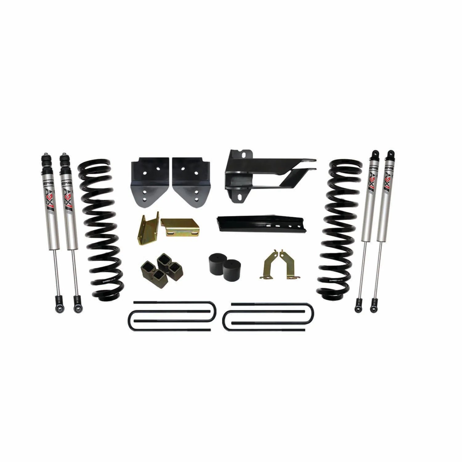 Skyjacker 4 in. Suspension Lift Kit With ADX M2.0 Aluminum Monotube Shocks.