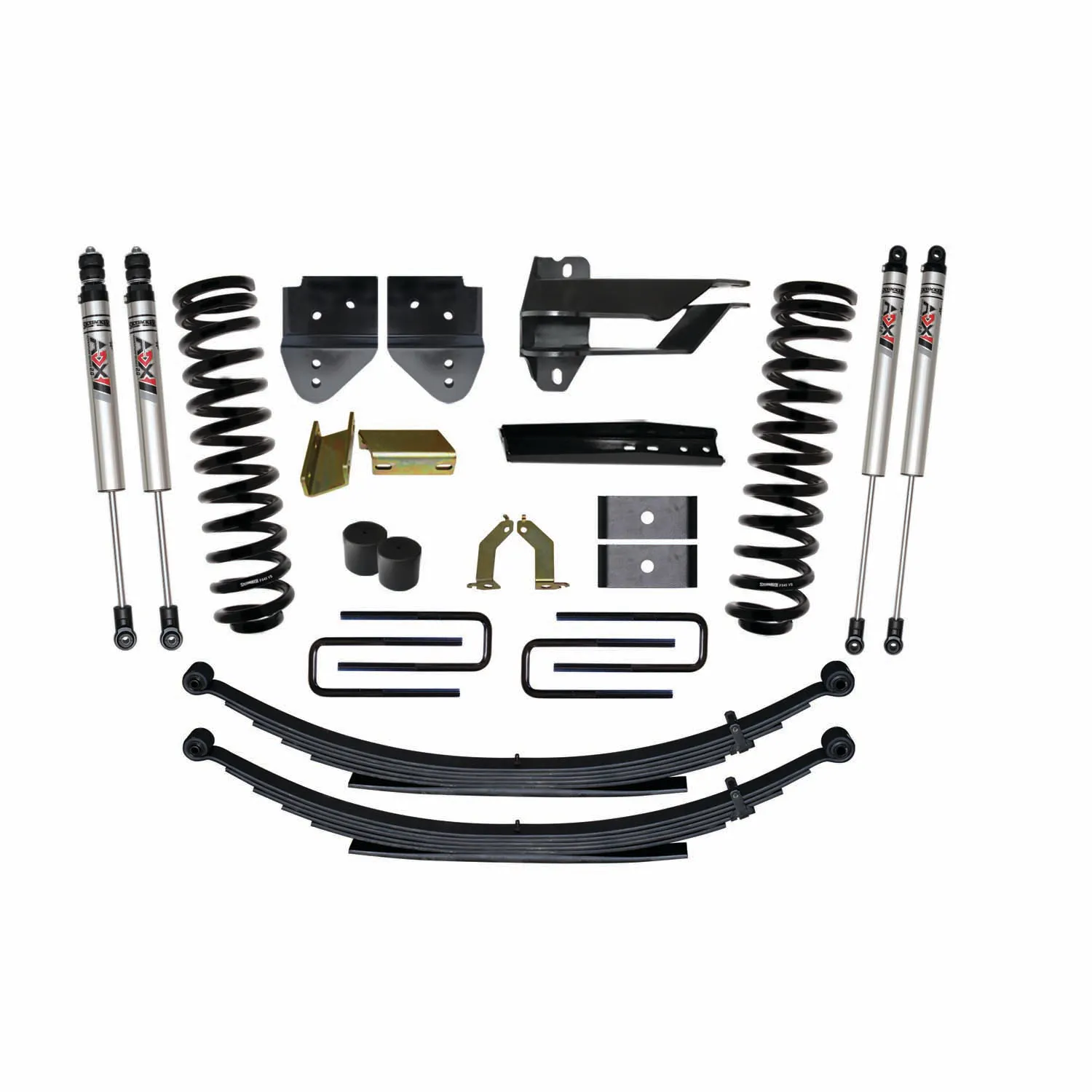 Skyjacker 4 in. Suspension Lift Kit With ADX M2.0 Aluminum Monotube Shocks.