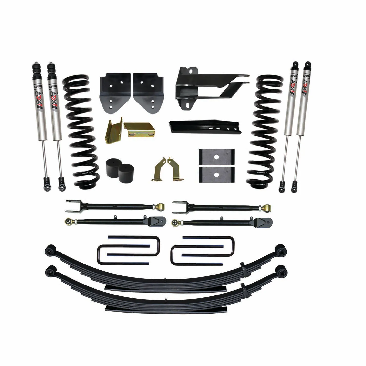 Skyjacker 4 in. Suspension Lift Kit With ADX M2.0 Aluminum Monotube Shocks.