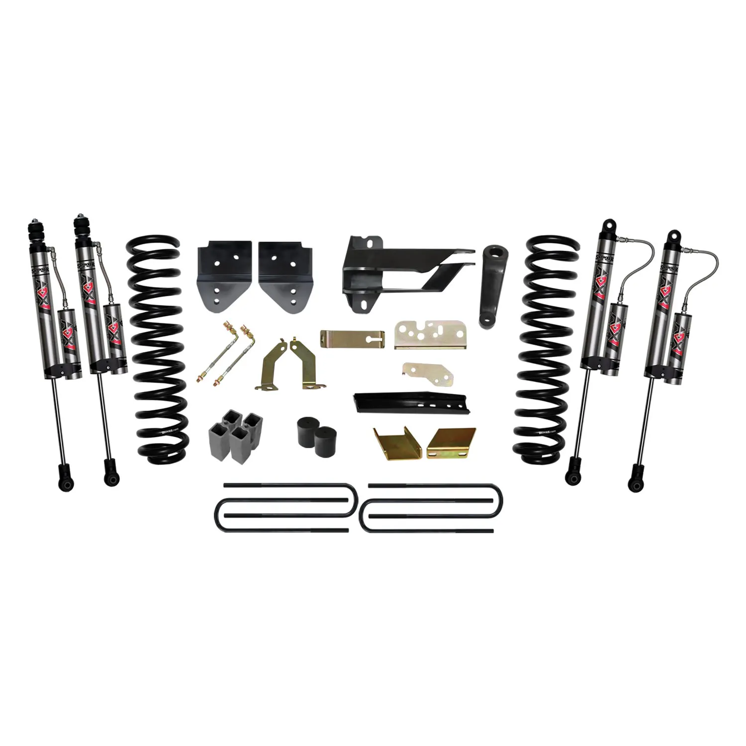 Skyjacker 6 in. Suspension Lift Kit With ADX 2.0 Remote Reservoir Monotube Shocks.