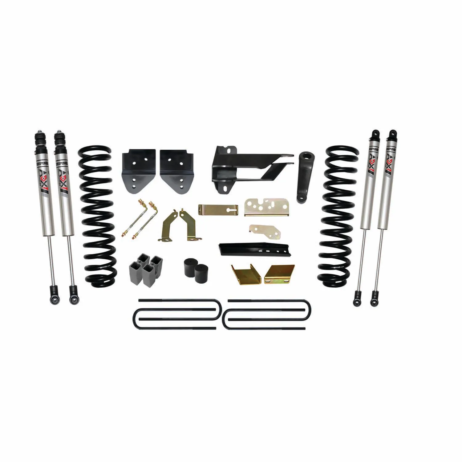 Skyjacker 6 in. Suspension Lift Kit With ADX M2.0 Aluminum Monotube Shocks.