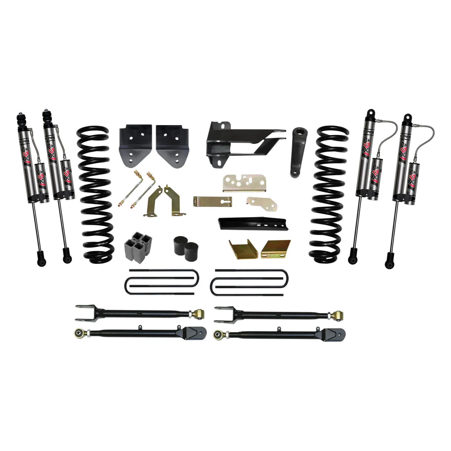 Skyjacker 6 in. Suspension Lift Kit With ADX 2.0 Remote Reservoir Monotube Shocks.