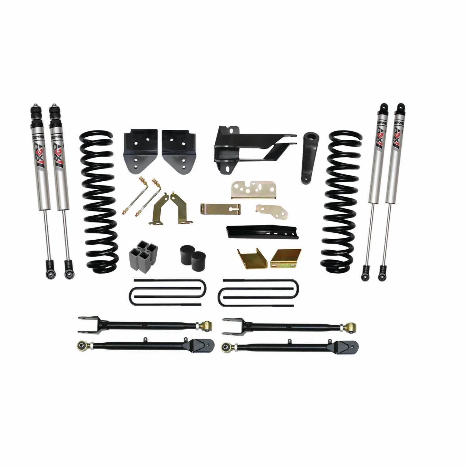 Skyjacker 6 in. Suspension Lift Kit With ADX M2.0 Aluminum Monotube Shocks.