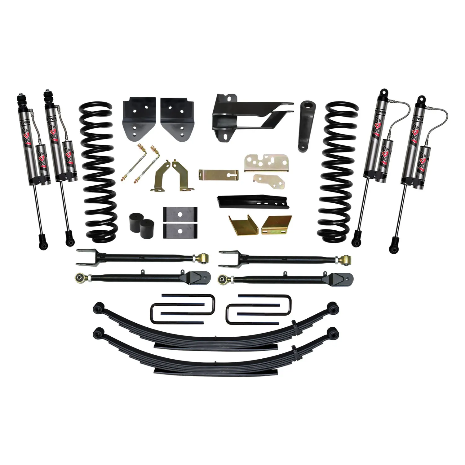 Skyjacker 6 in. Suspension Lift System With ADX 2.0 Remote Reservoir Monotube Shocks.