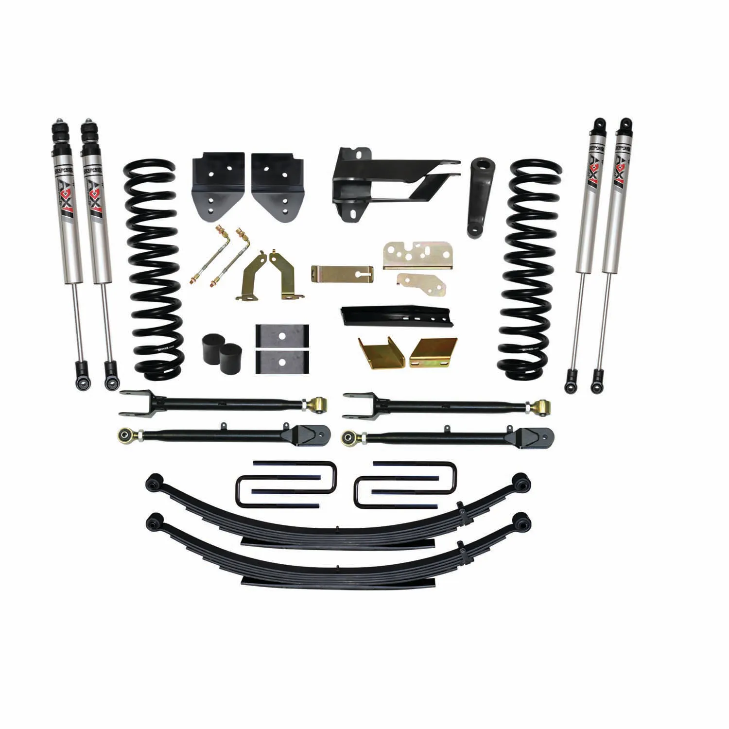 Skyjacker 6 in. Suspension Lift Kit With ADX M2.0 Aluminum Monotube Shocks.
