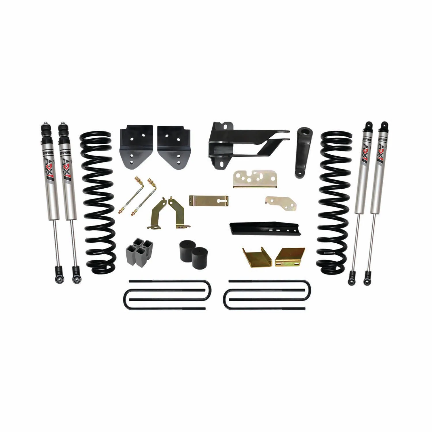 Skyjacker 6 in. Suspension Lift Kit With ADX M2.0 Aluminum Monotube Shocks.