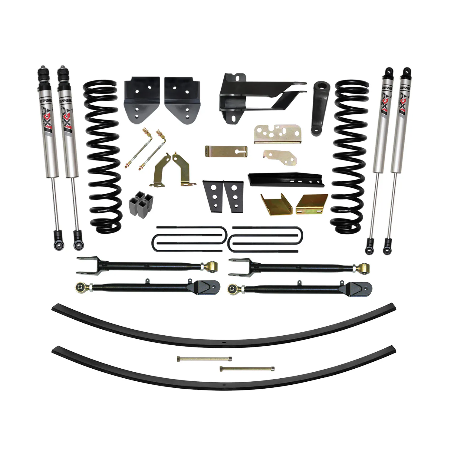 Skyjacker 8.5 in. Suspension Lift Kit With ADX M2.0 Aluminum Monotube Shocks.