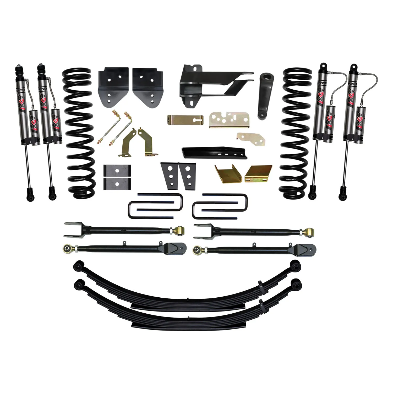 Skyjacker 8.5 in. Suspension Lift System With ADX 2.0 Remote Reservoir Monotube Shocks.