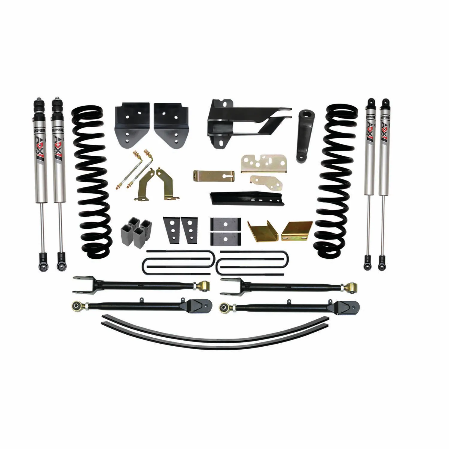Skyjacker 8.5 in. Suspension Lift Kit With ADX M2.0 Aluminum Monotube Shocks.