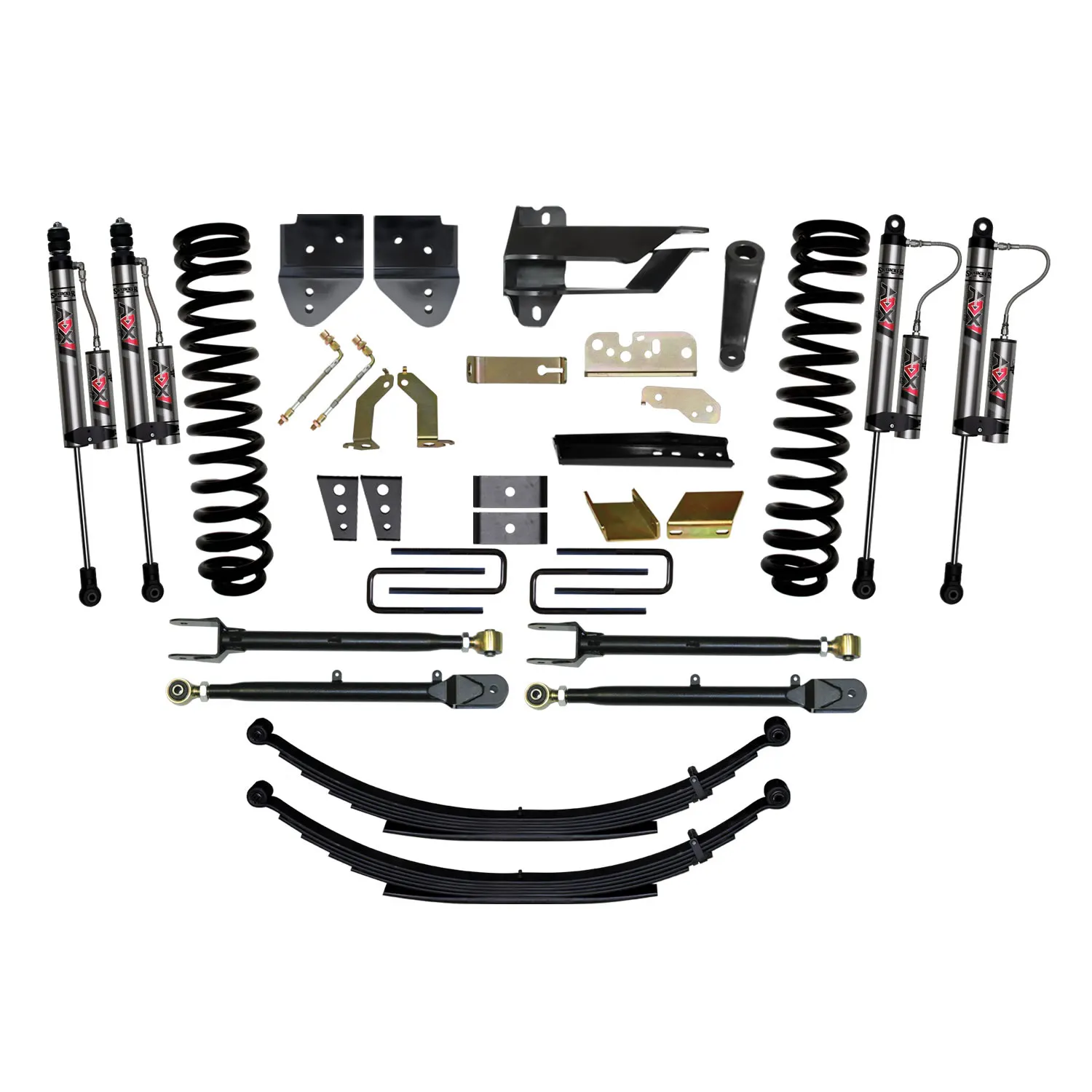 Skyjacker 8.5 in. Suspension Lift System With ADX 2.0 Remote Reservoir Monotube Shocks.