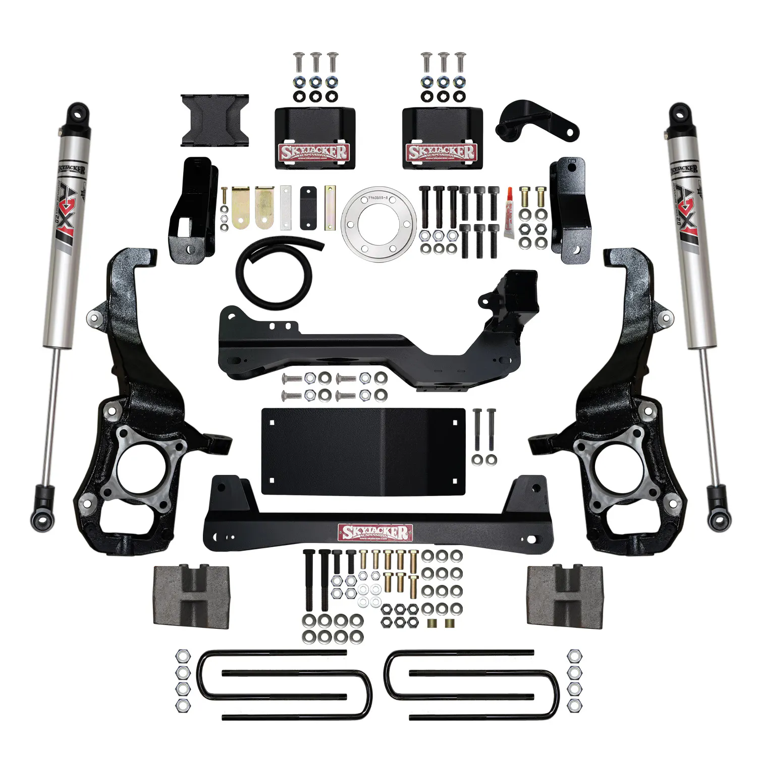 Skyjacker 4.5 in. Suspension Lift Kit With ADX M2.0 Aluminum Monotube Shocks.