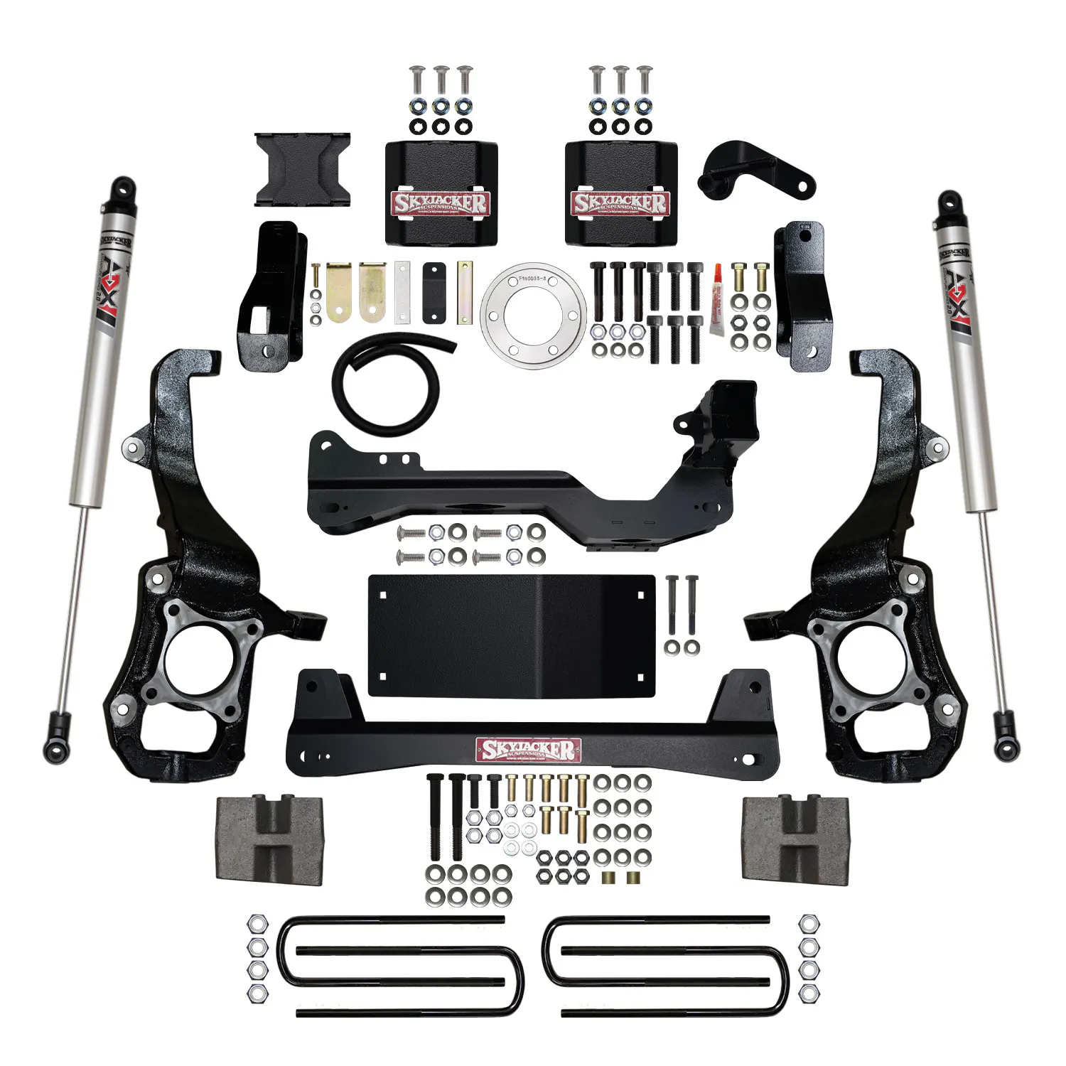 Skyjacker 6 in. Suspension Lift Kit With ADX M2.0 Aluminum Monotube Shocks.