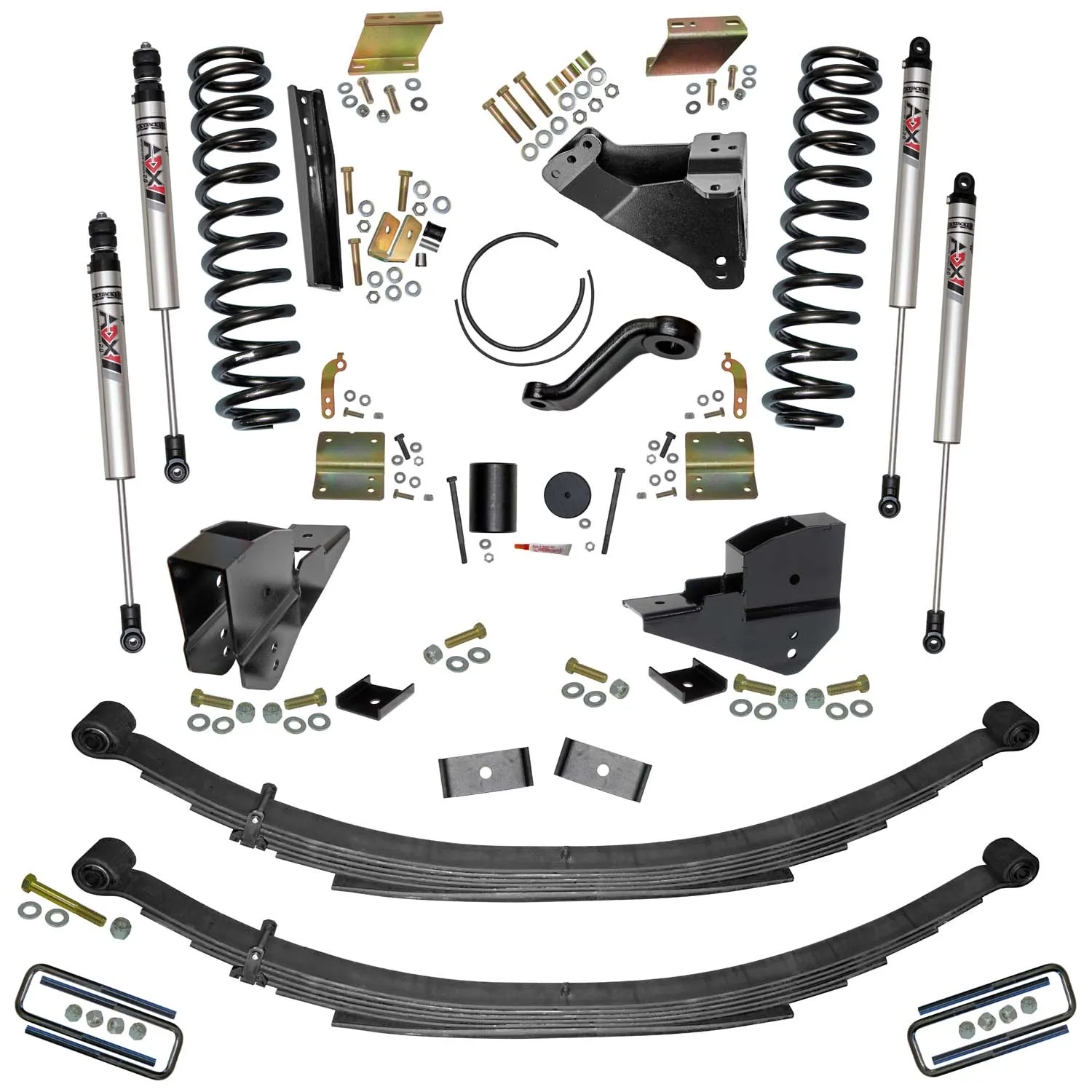 Skyjacker 6 in. Suspension Lift Kit With ADX M2.0 Aluminum Monotube Shocks.