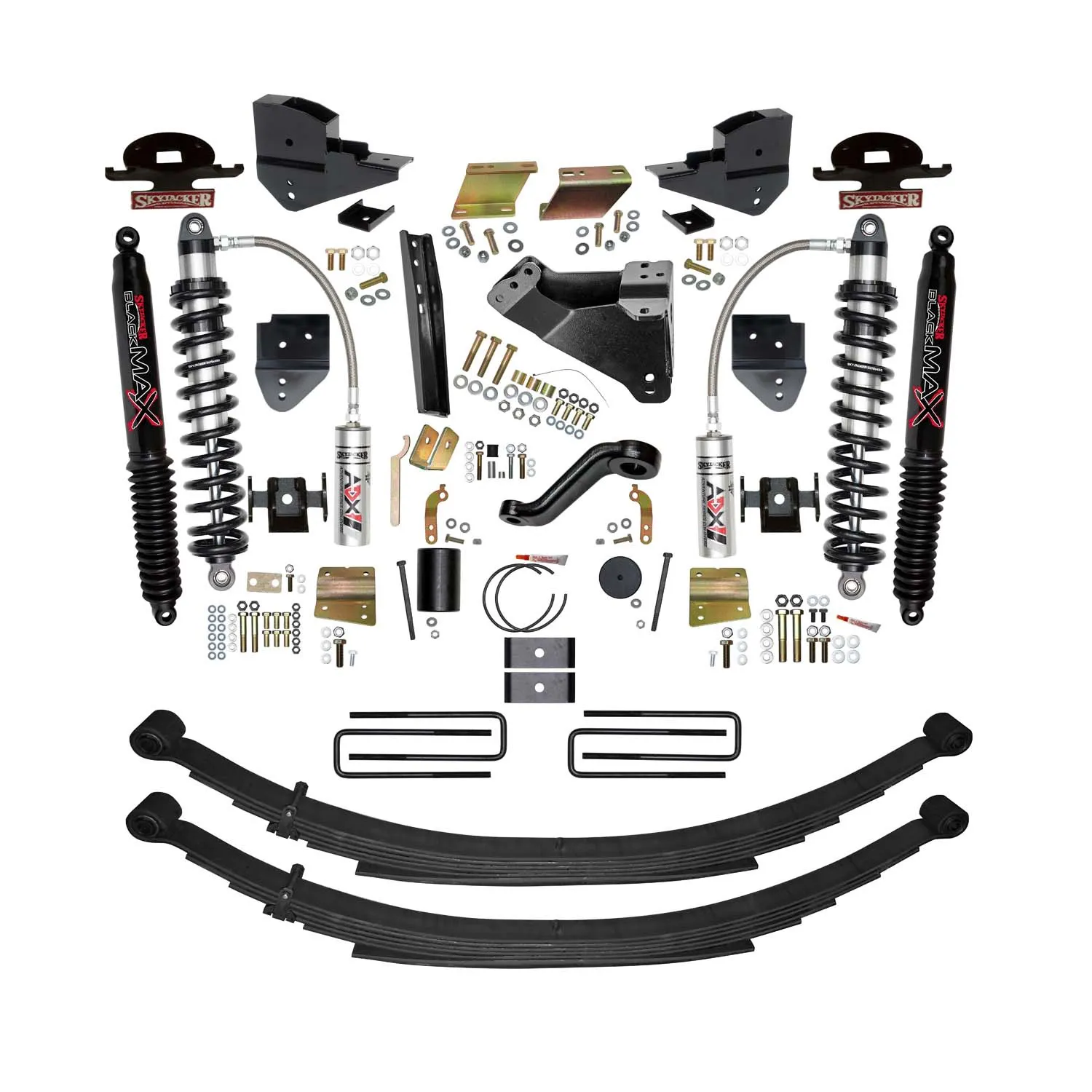 Skyjacker 6 in. ADX 2.5 Coilover Suspension Lift Kit With Black MAX Shocks.
