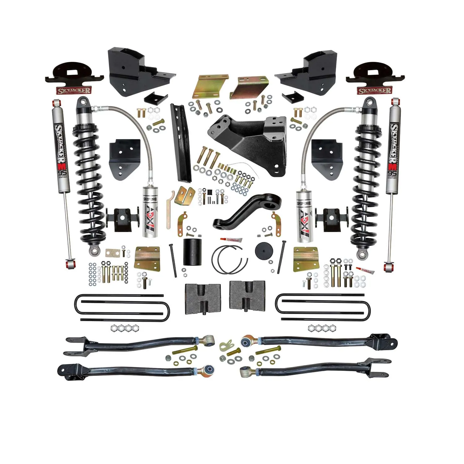 Skyjacker 6 in. ADX 2.5 Coilover Suspension Lift Kit With  4-Link Conversion.