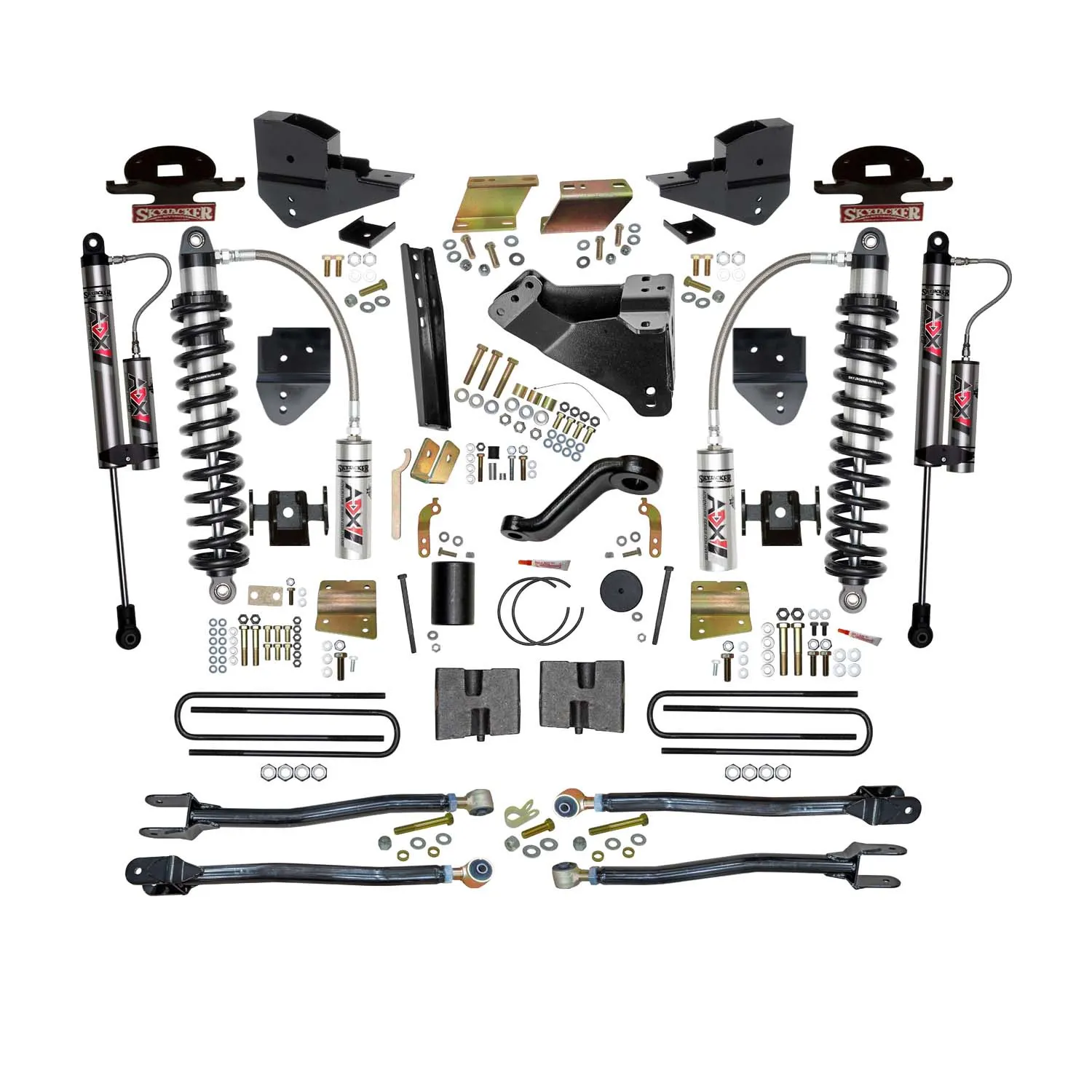 Skyjacker 6 in. ADX 2.5 Coilover Suspension Lift Kit With  4-Link Conversion.