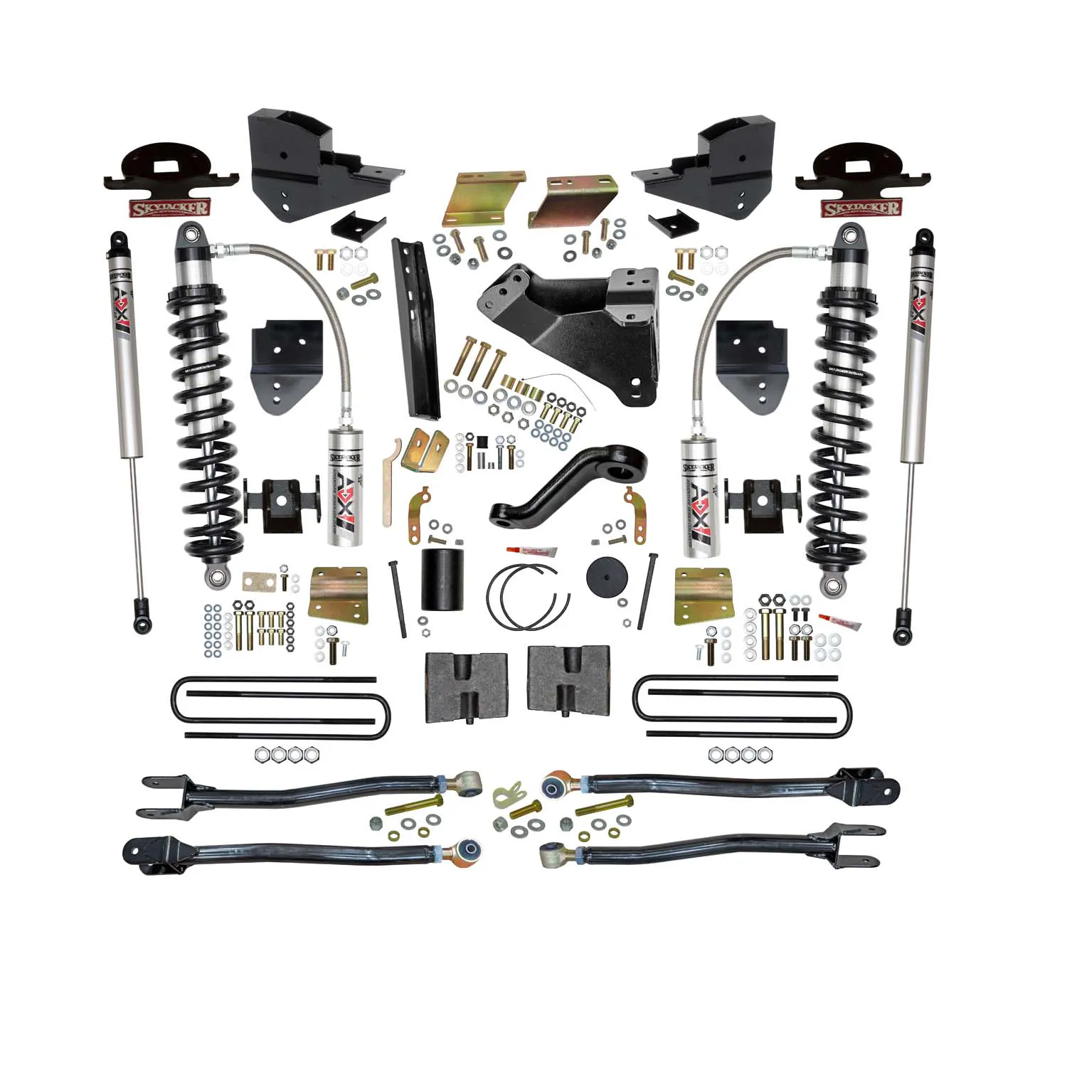 Skyjacker 6 in. Suspension Lift Kit With ADX M2.0 Aluminum Monotube Shocks.