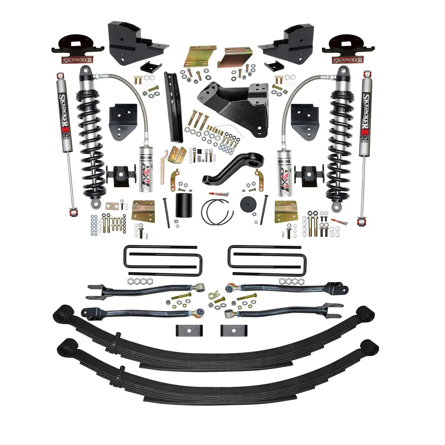 Skyjacker 6 in. ADX 2.5 Coilover Suspension Lift Kit With 4-Link Conversion.
