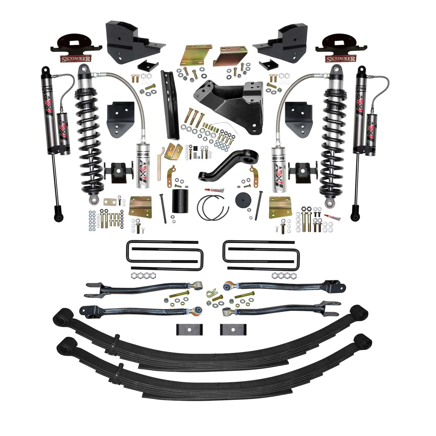 Skyjacker 6 in. ADX 2.5 Coilover Suspension Lift Kit With 4-Link Conversion.