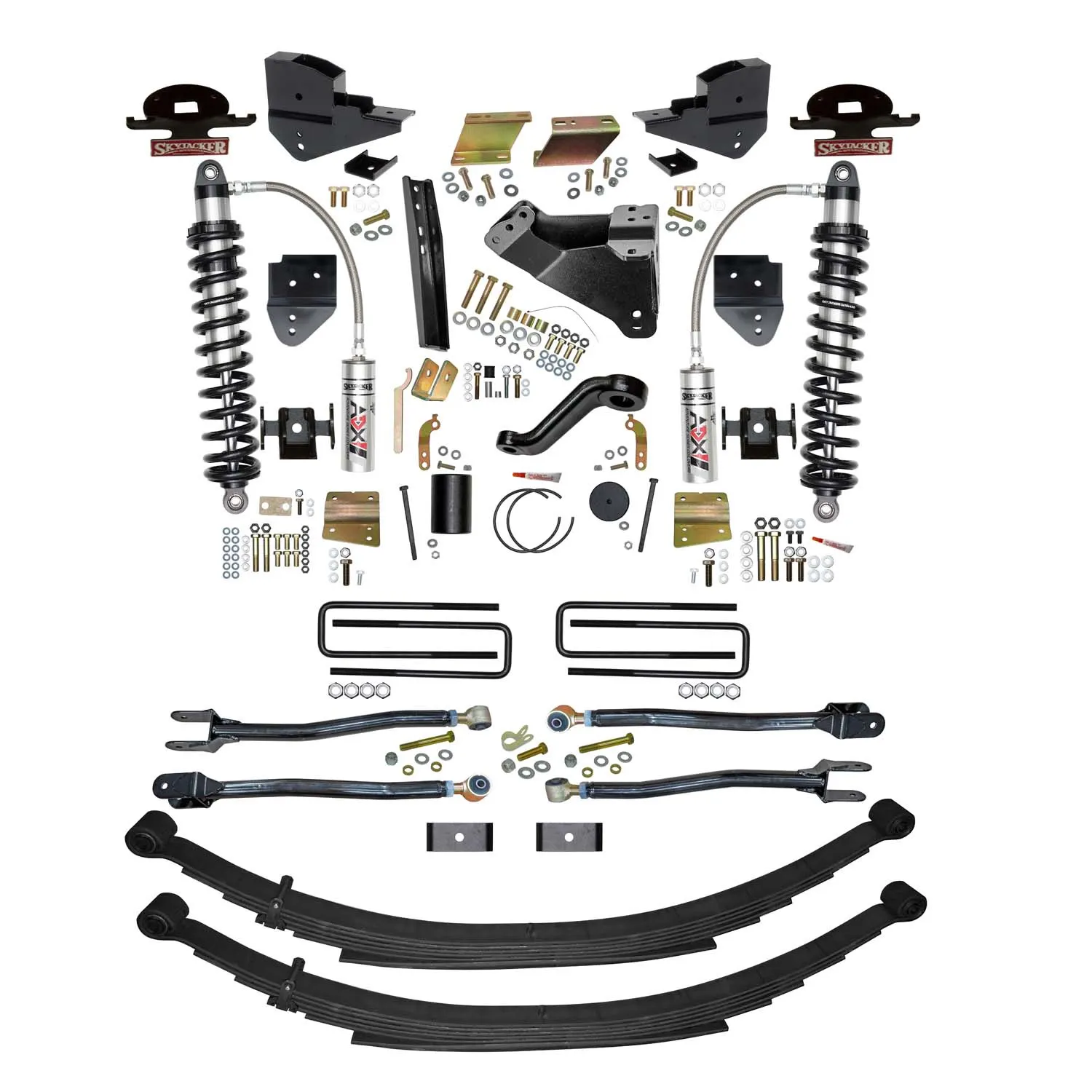 Skyjacker 6 in. ADX 2.5 Coilover Suspension Lift Kit With 4-Link Conversion.