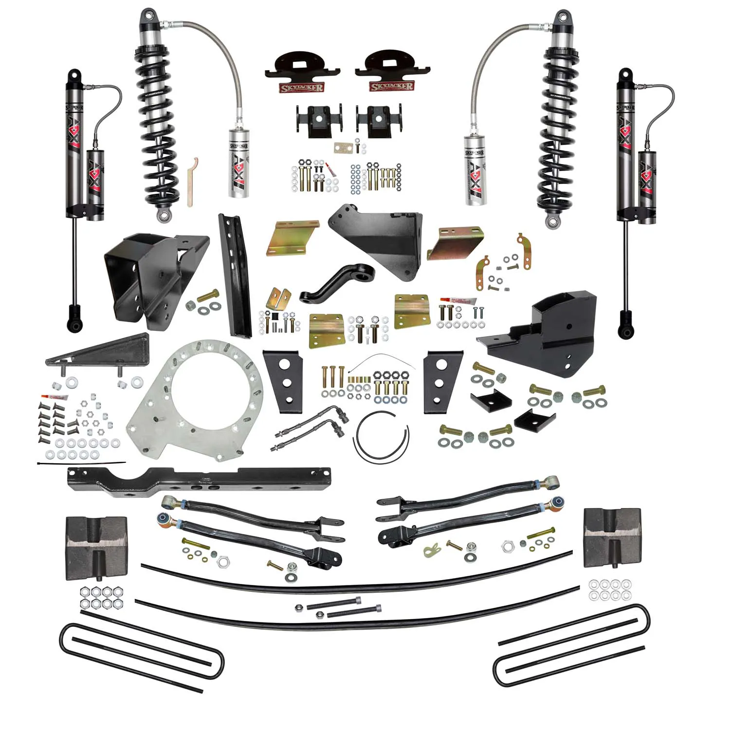Skyjacker 8.5 In. ADX 2.5 Coilover Lift Kit With 4-Link Conversion And ADX 2.0 Shocks