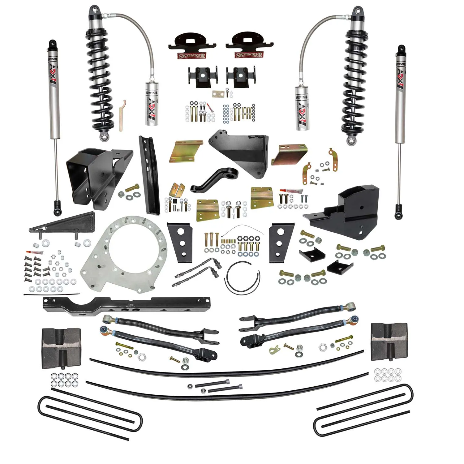 Skyjacker 8.5 In. ADX 2.5 Coilover Lift Kit With 4-Link Conversion And ADX M2.0 Shocks