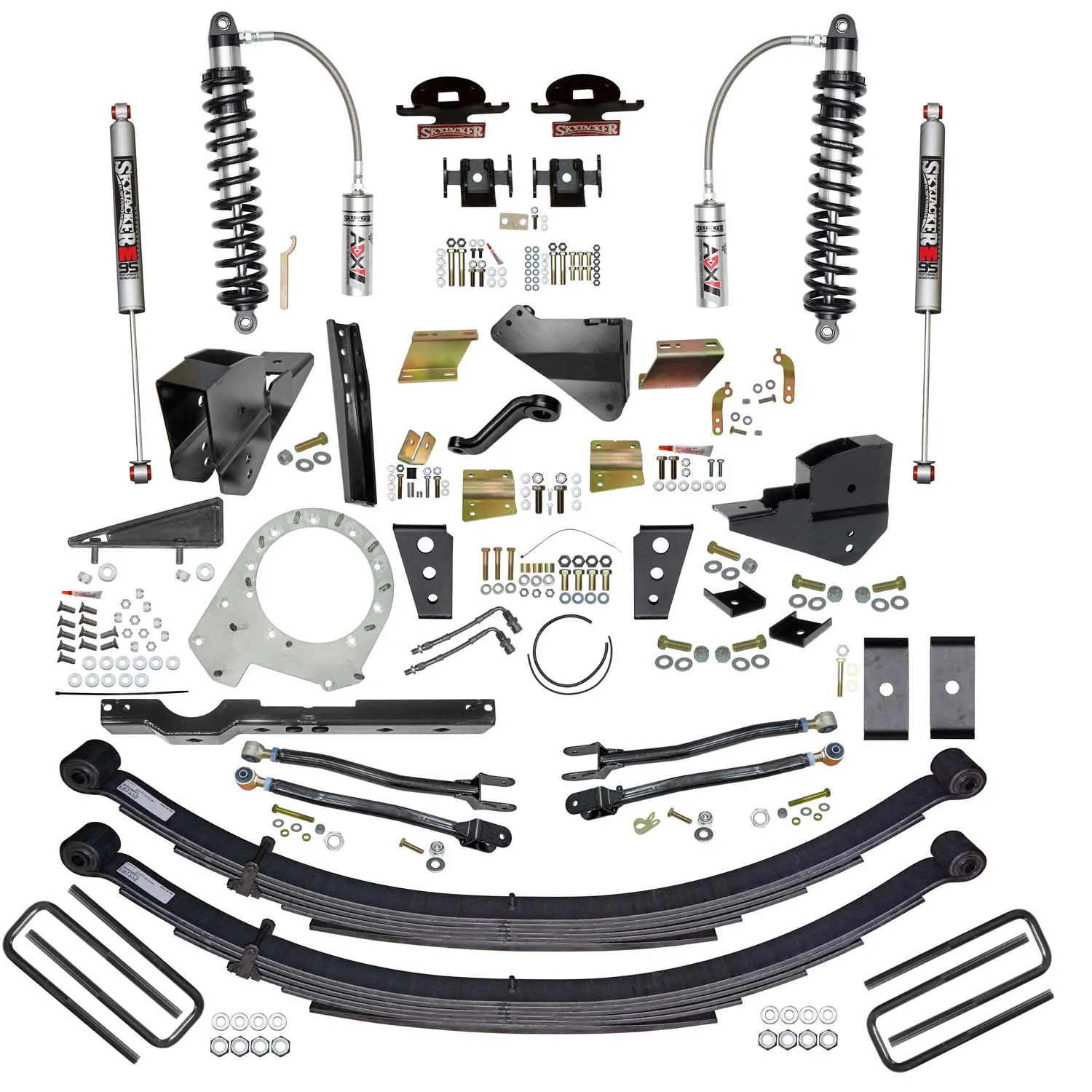 Skyjacker 8.5 In. ADX 2.5 Coilover Lift Kit With 4-Link Conversion And M95 Shocks