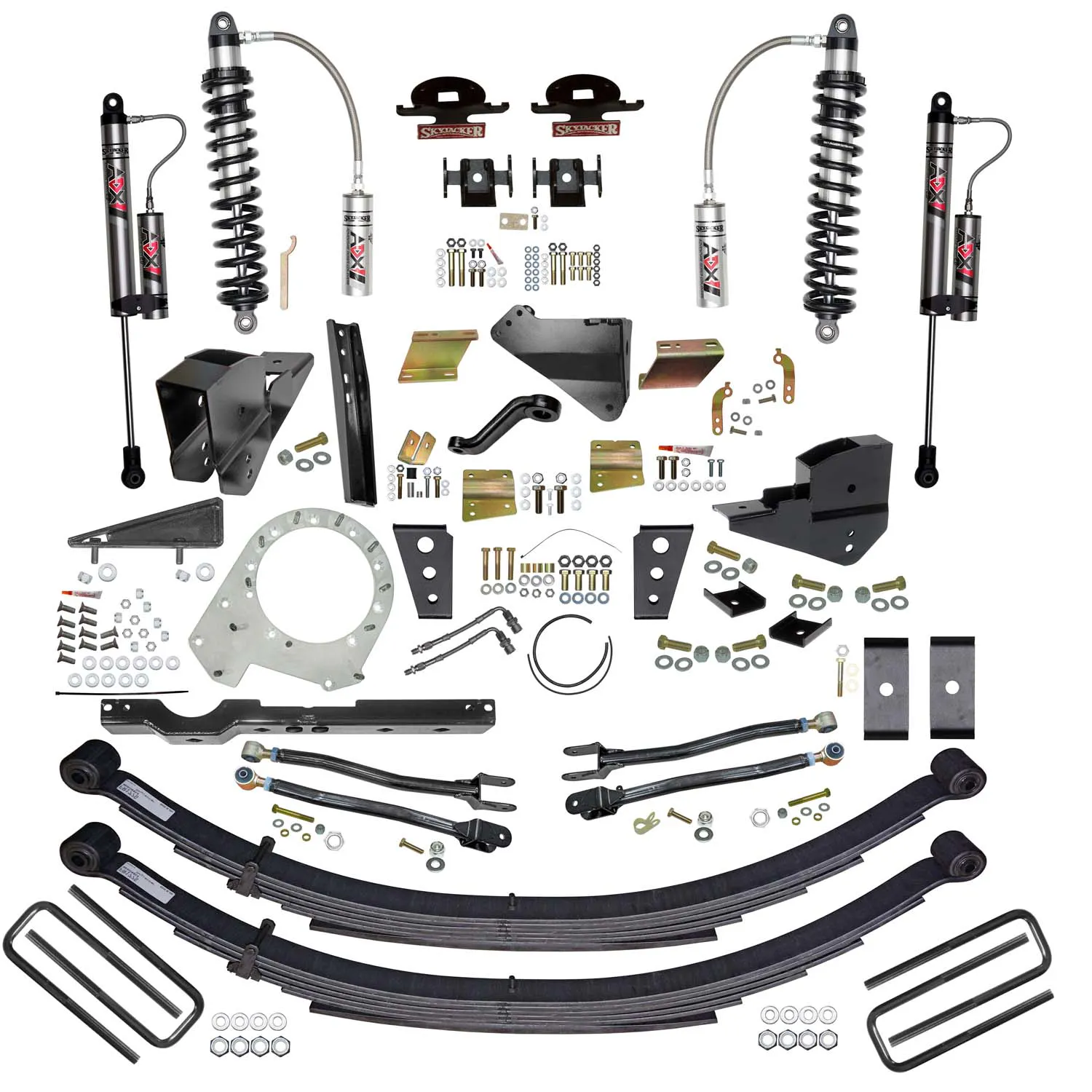Skyjacker 8.5 In. ADX 2.5 Coilover Lift Kit With 4-Link Conversion And ADX 2.0 Shocks