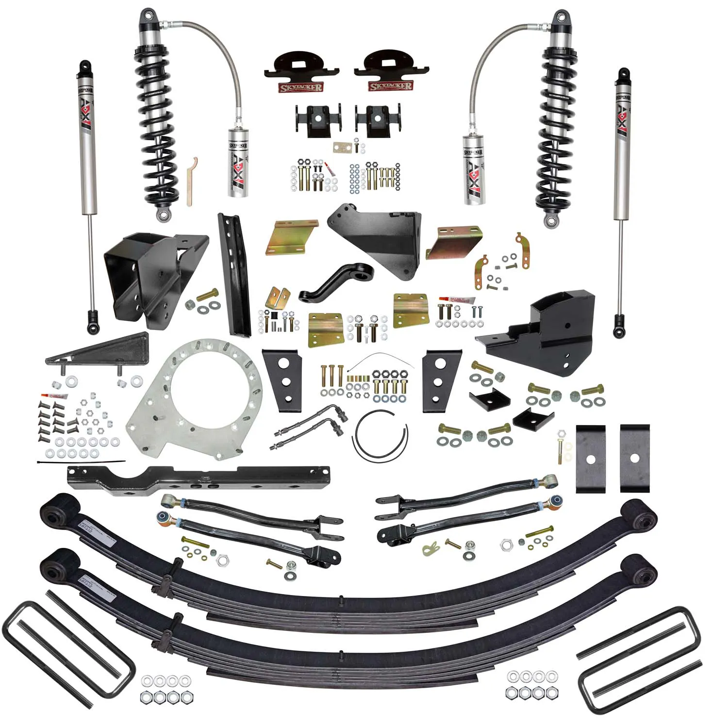 Skyjacker 8.5 In. ADX 2.5 Coilover Lift Kit With 4-Link Conversion And ADX M2.0 Shocks