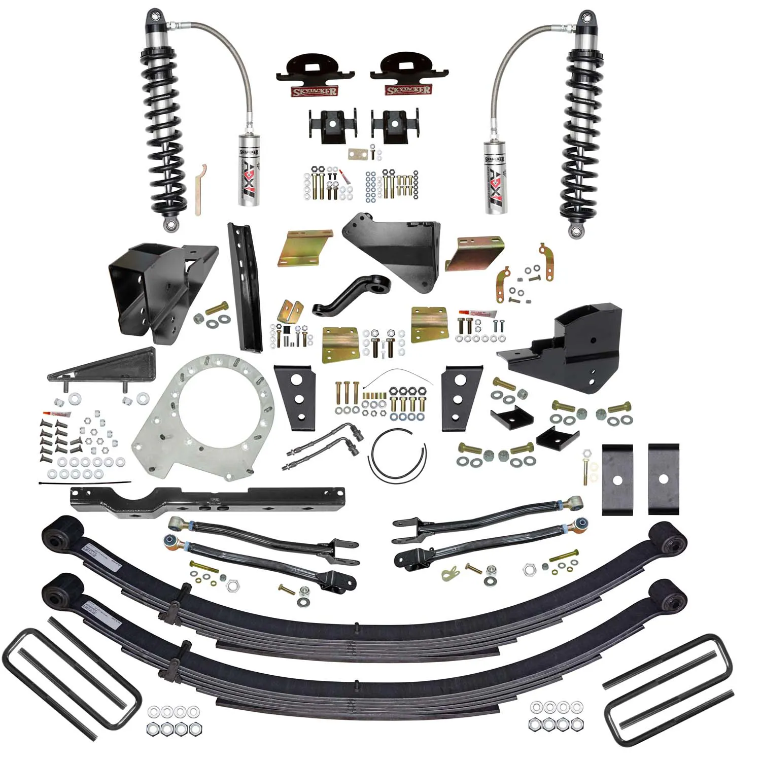 Skyjacker 8.5 In. Suspension Lift Kit With 4-Link Conversion And ADX M2.0 Monotube Shocks