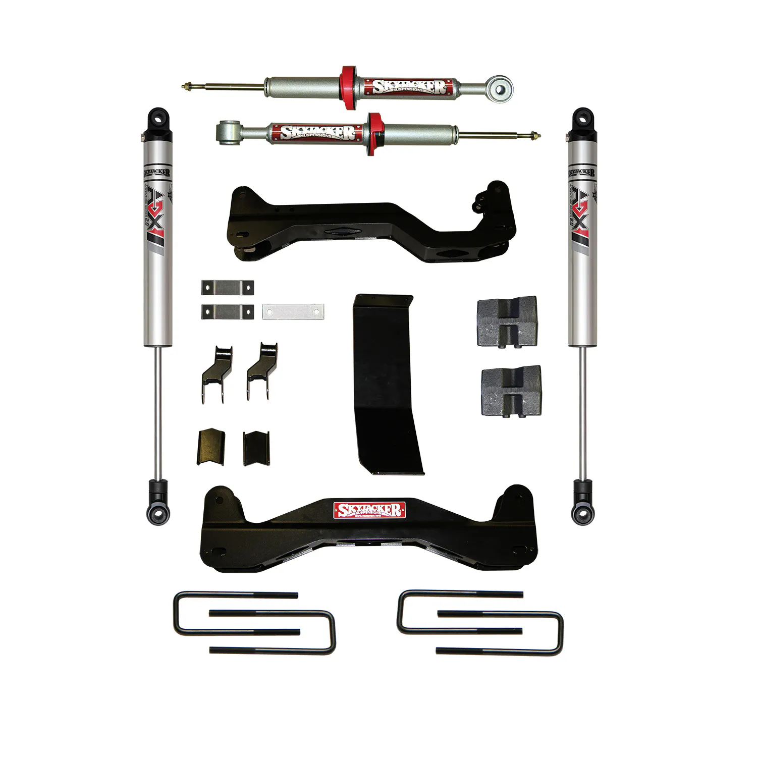 Skyjacker 6 in. Suspension Lift Kit With ADX M2.0 Aluminum Monotube Shocks.