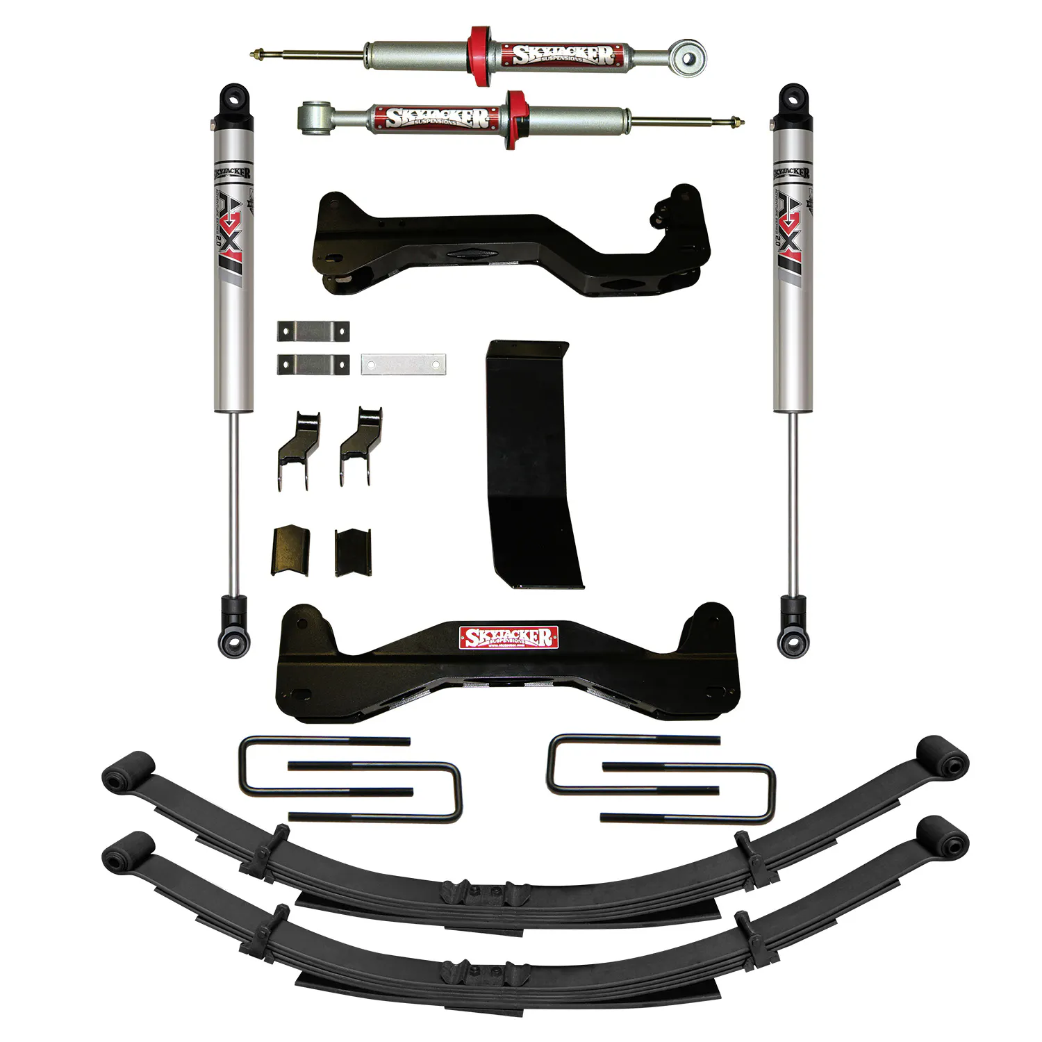 Skyjacker 6 in. Suspension Lift Kit With ADX M2.0 Aluminum Monotube Shocks.