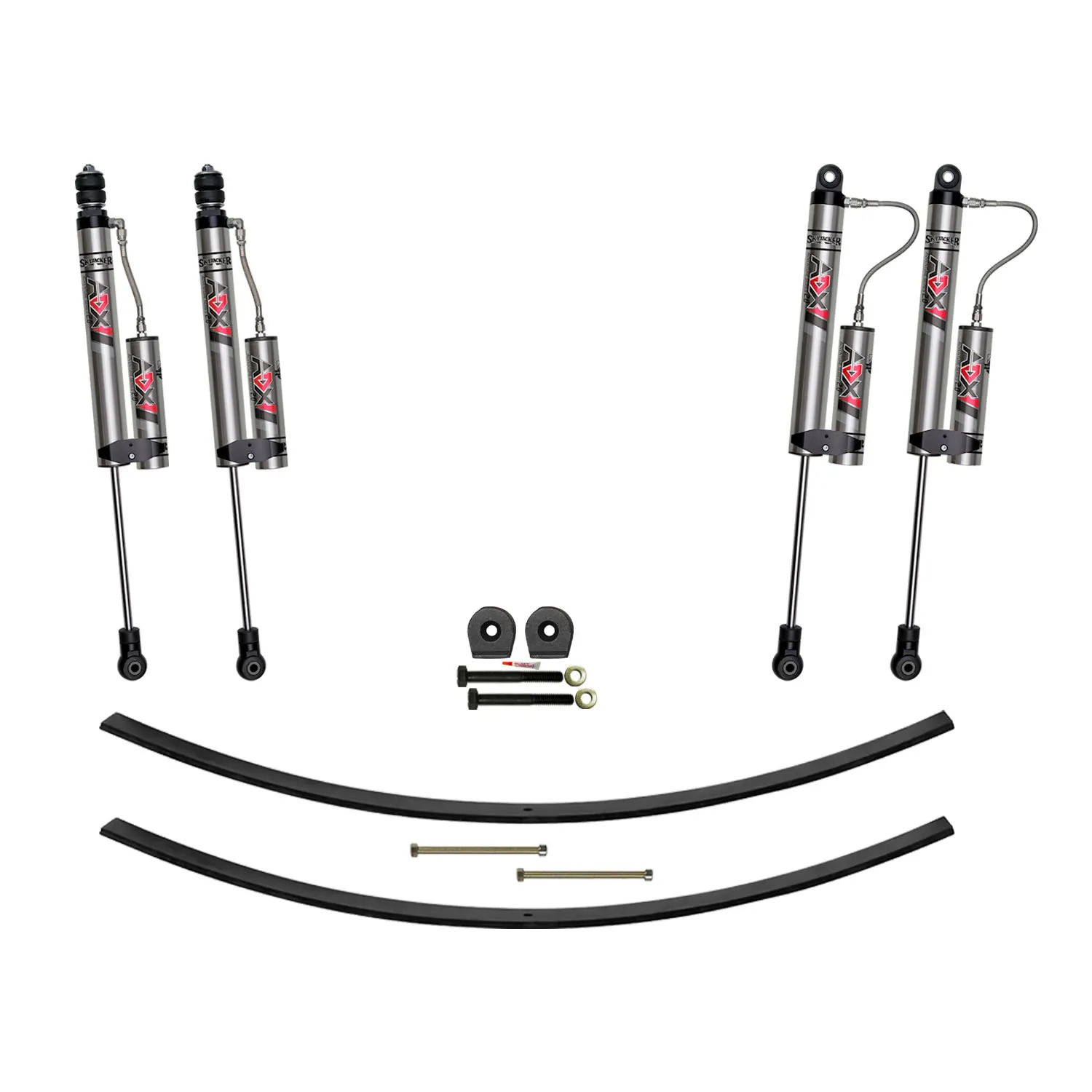 Skyjacker 2.5 in. Suspension Lift Kit With ADX 2.0 Remote Reservoir Monotube Shocks.