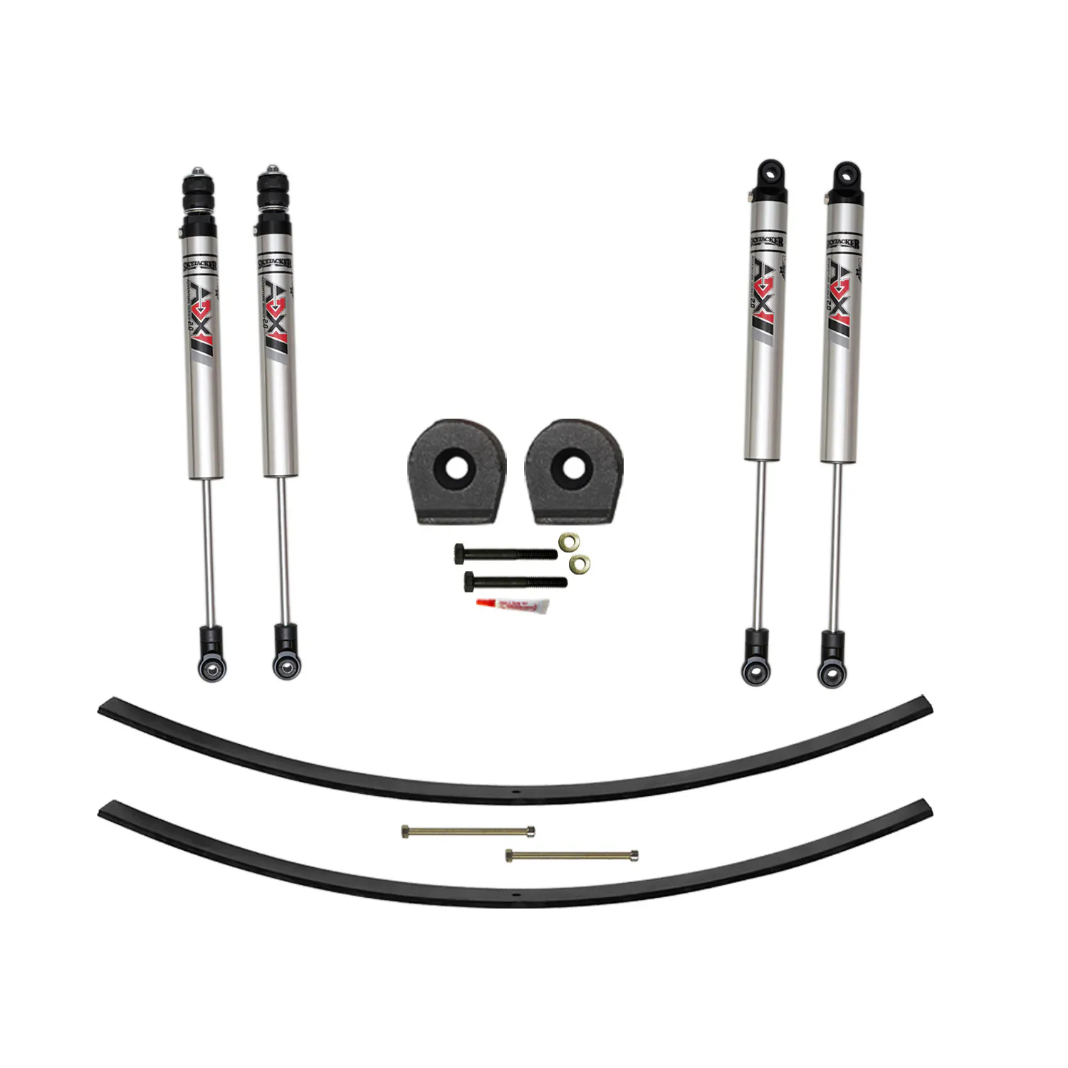 Skyjacker 2.5 in. Suspension Lift Kit With ADX M2.0 Aluminum Monotube Shocks.