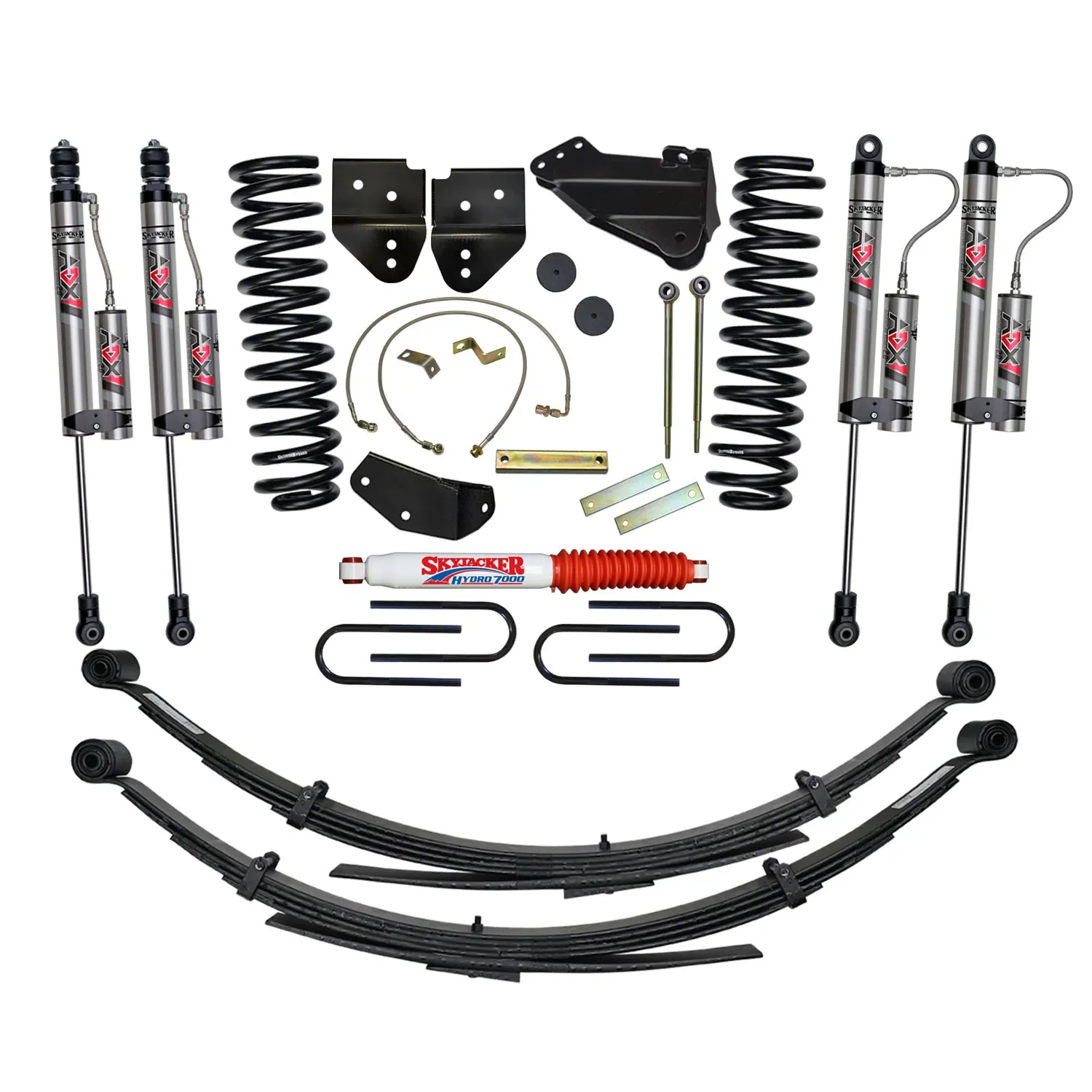 Skyjacker 4 in. Suspension Lift System With ADX 2.0 Remote Reservoir Monotube Shocks.