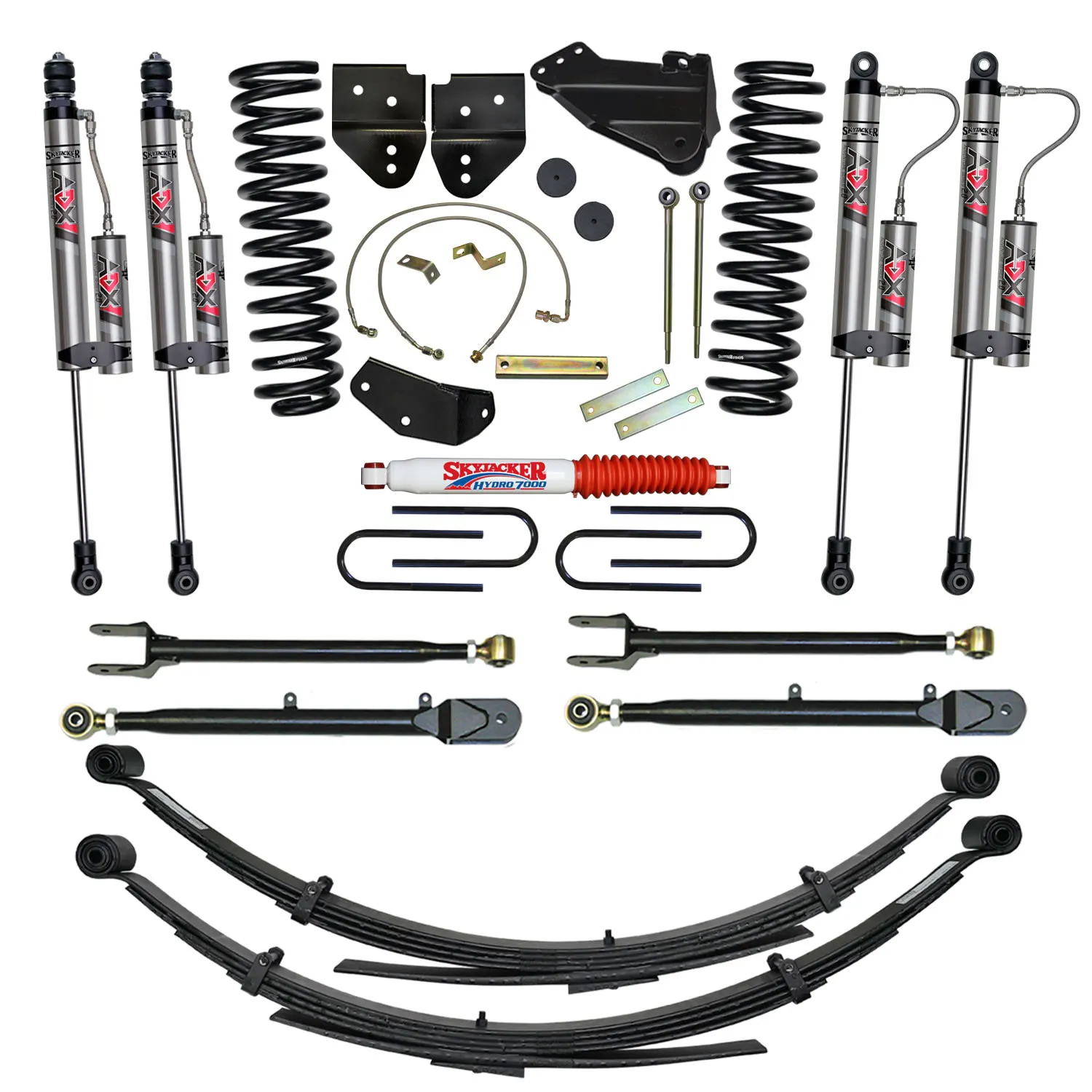 Skyjacker 4 in. Suspension Lift System With ADX 2.0 Remote Reservoir Monotube Shocks.