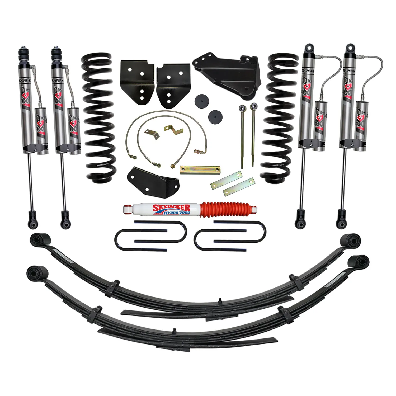 Skyjacker 4 in. Suspension Lift System With ADX 2.0 Remote Reservoir Monotube Shocks.