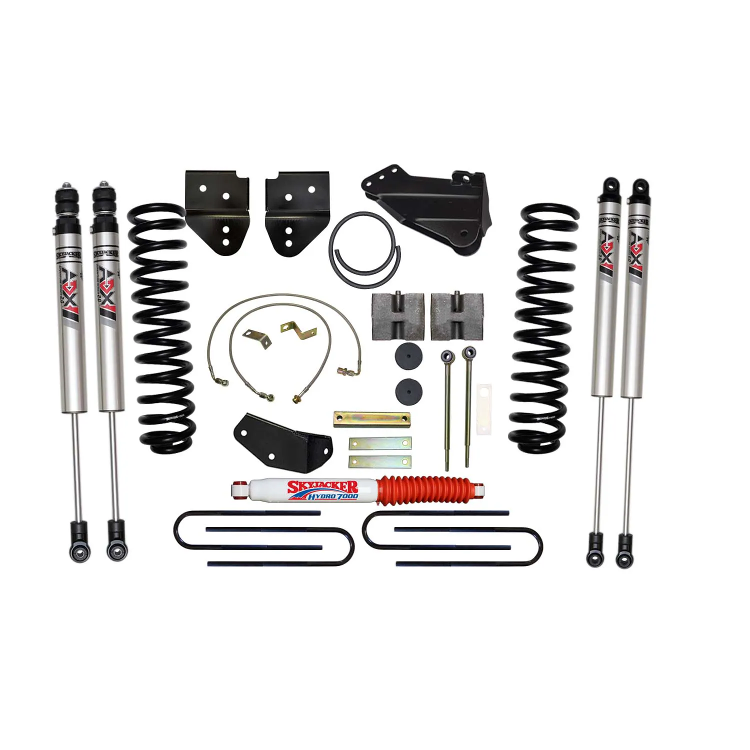 Skyjacker 6 in. Suspension Lift Kit With ADX M2.0 Aluminum Monotube Shocks.