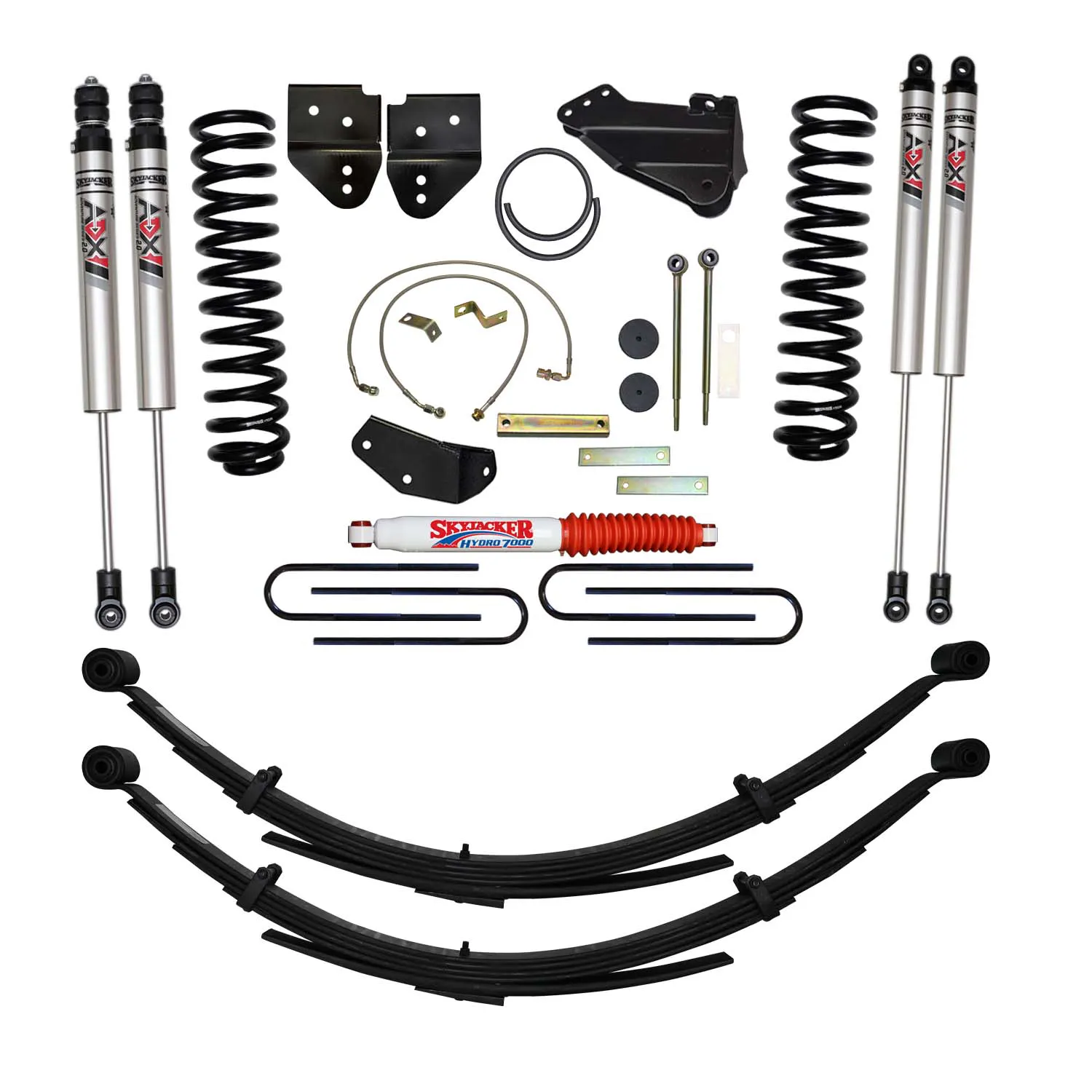 Skyjacker 6 in. Suspension Lift Kit With ADX M2.0 Aluminum Monotube Shocks.