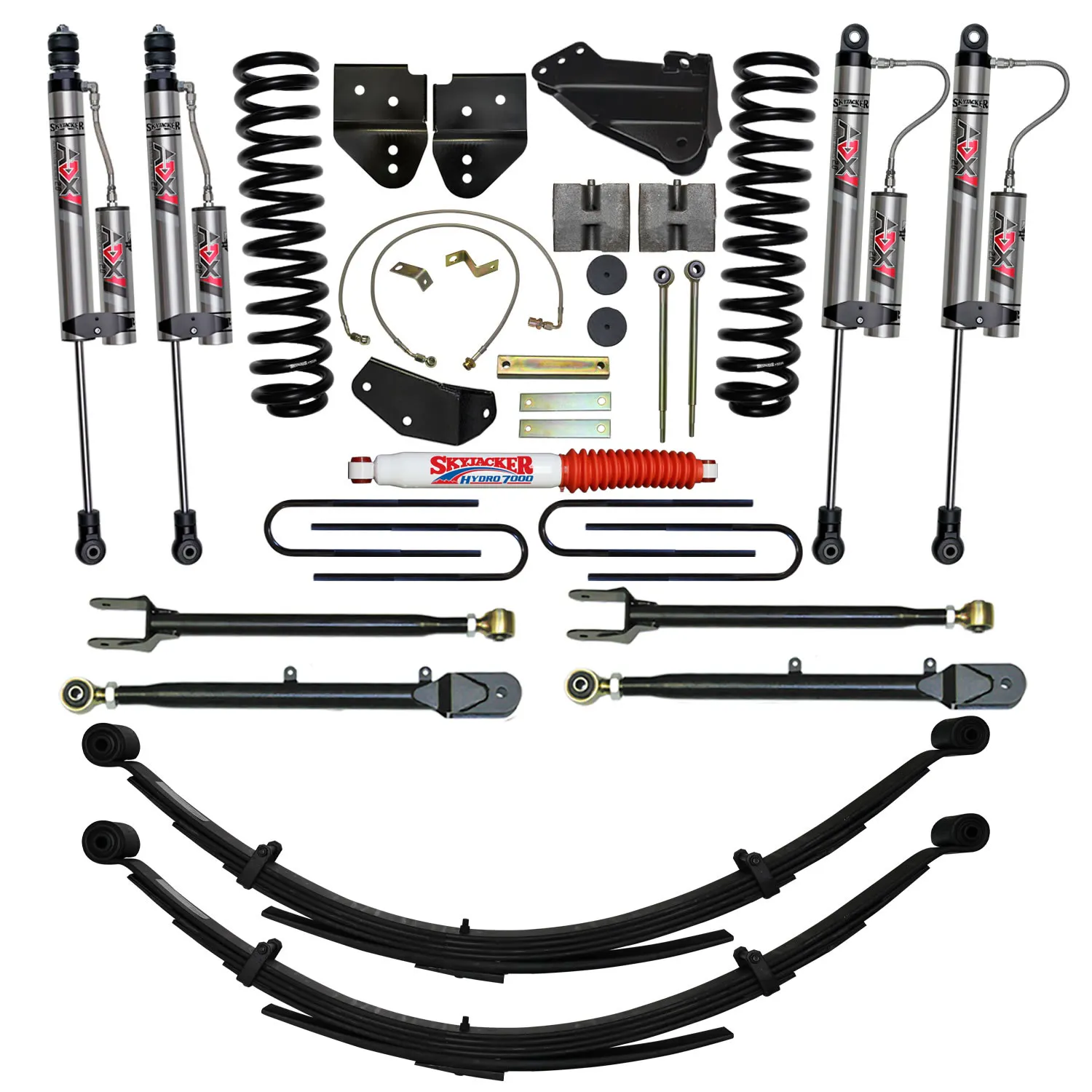 Skyjacker 6 in. Suspension Lift Kit With ADX 2.0 Remote Reservoir Monotube Shocks.
