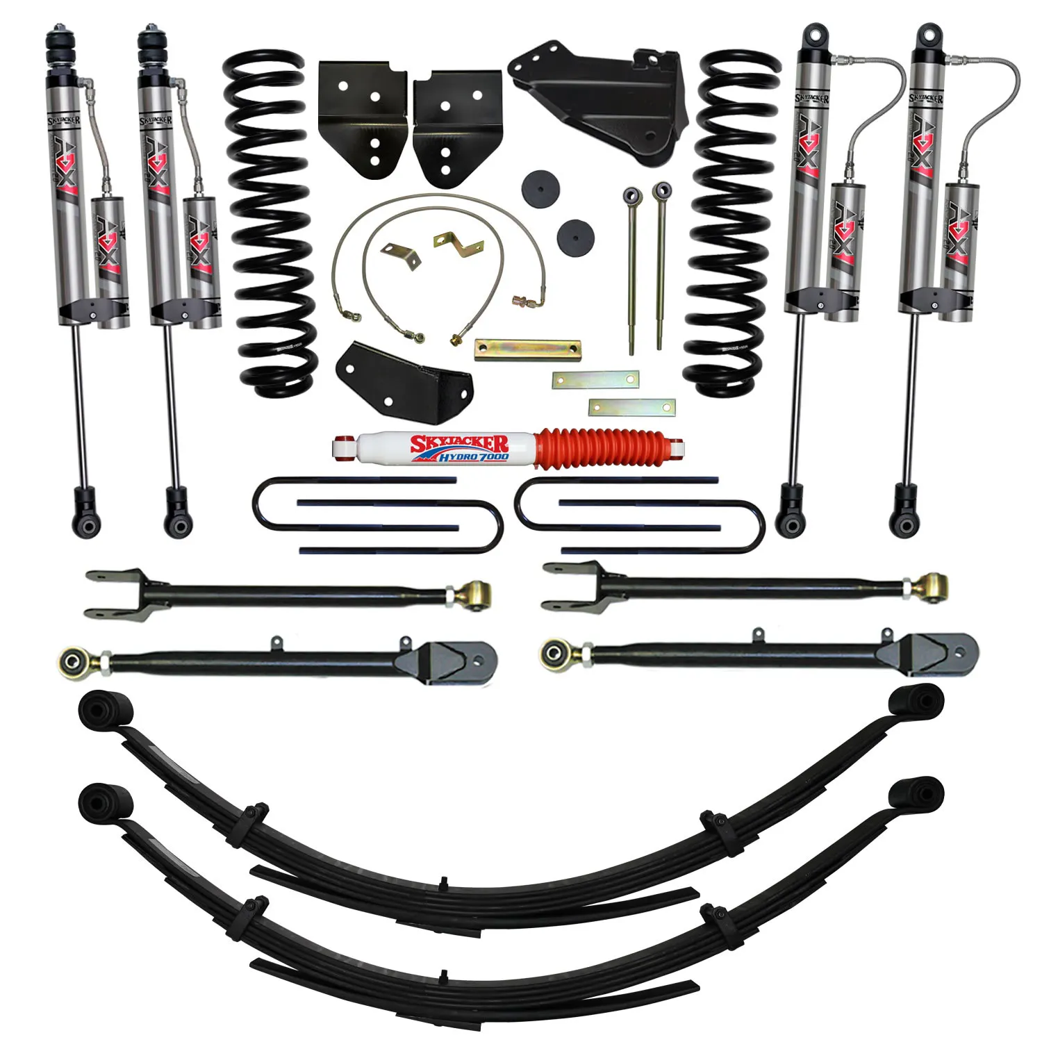 Skyjacker 6 in. Suspension Lift System With ADX 2.0 Remote Reservoir Monotube Shocks.